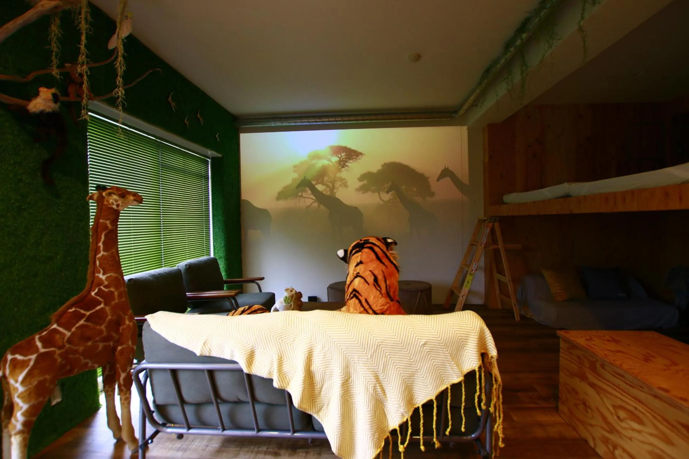 TV and multimedia in 365BASE outdoor hostel