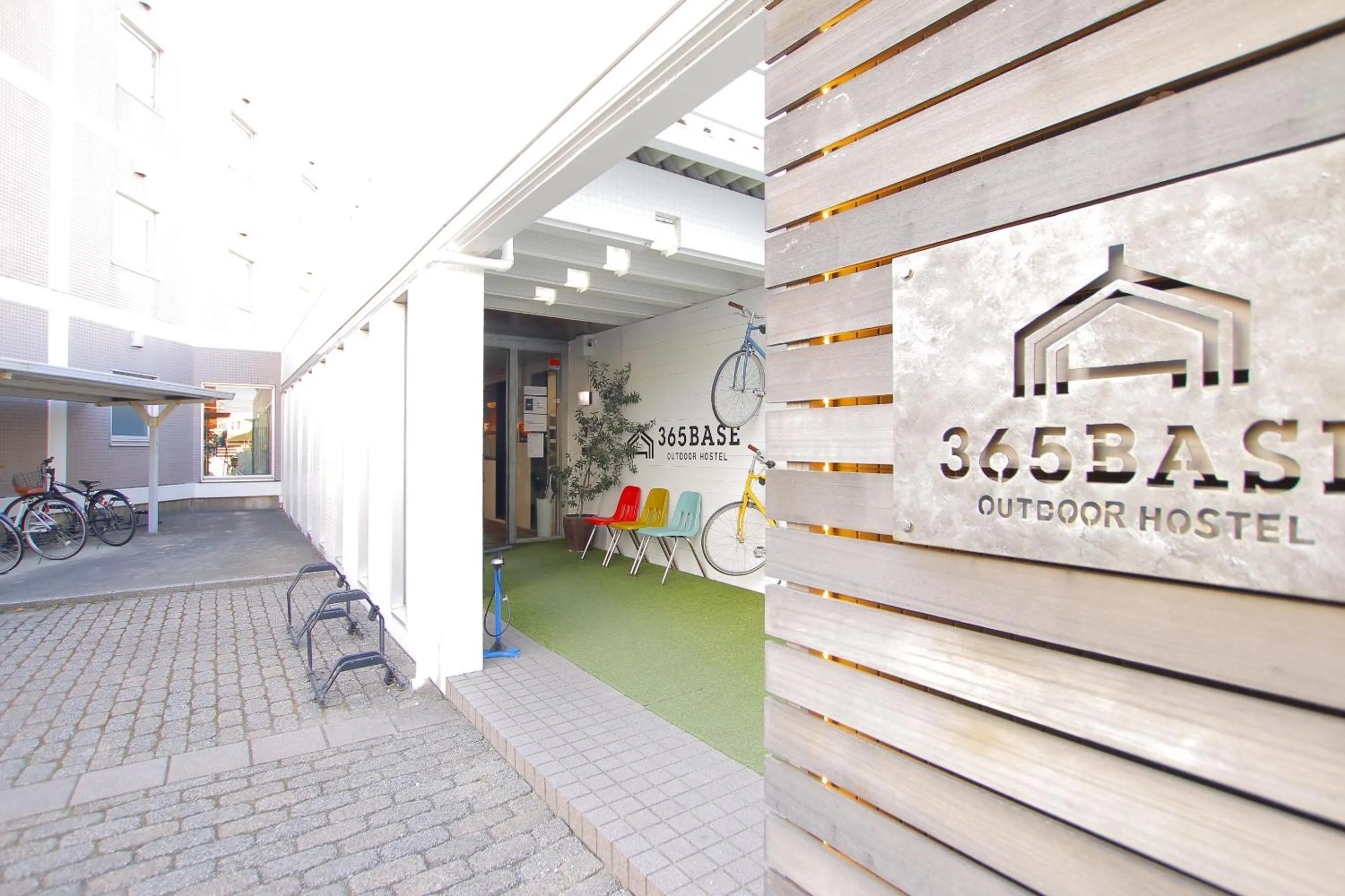 Logo/Certificate/Sign in 365BASE outdoor hostel