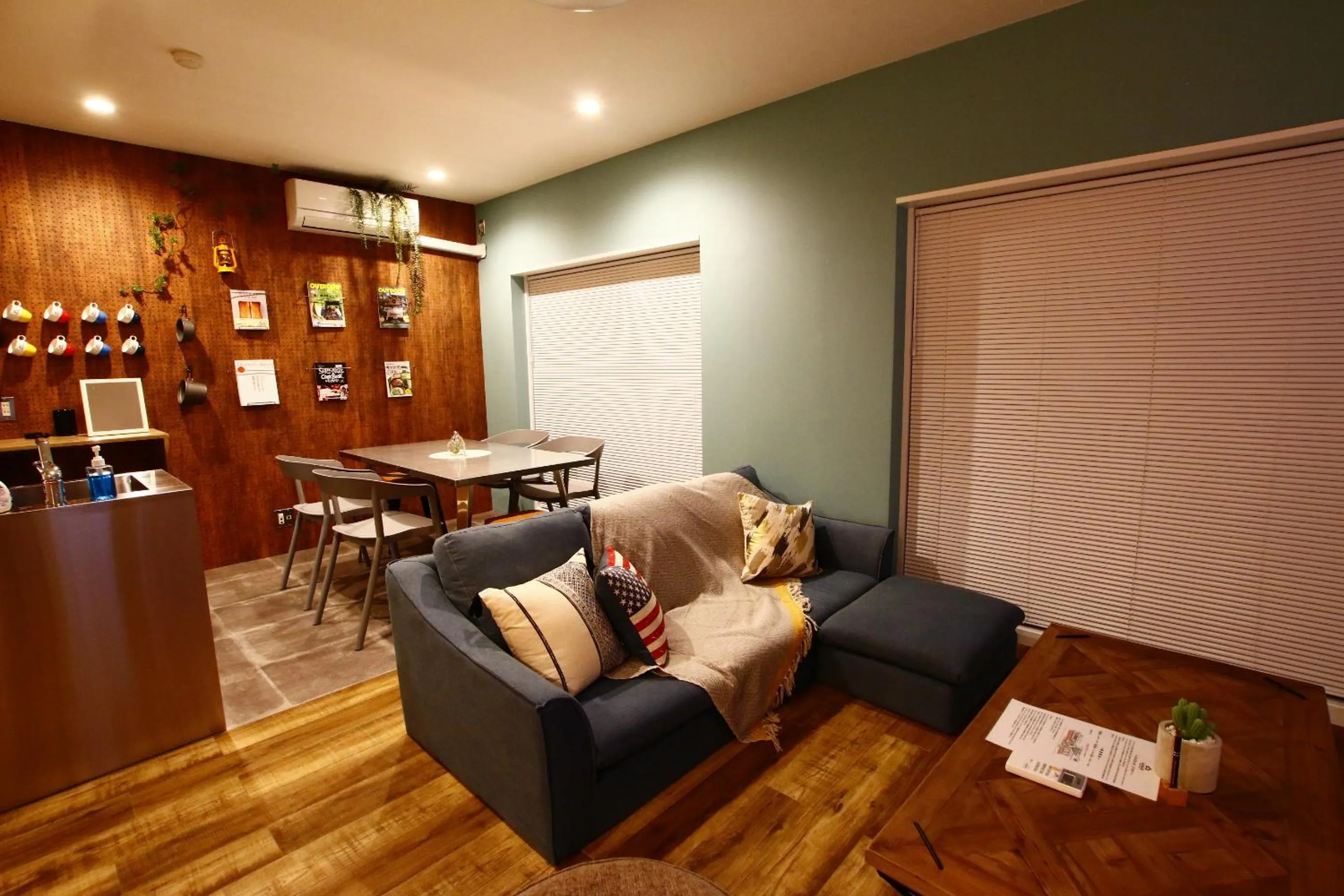 Dining area in 365BASE outdoor hostel