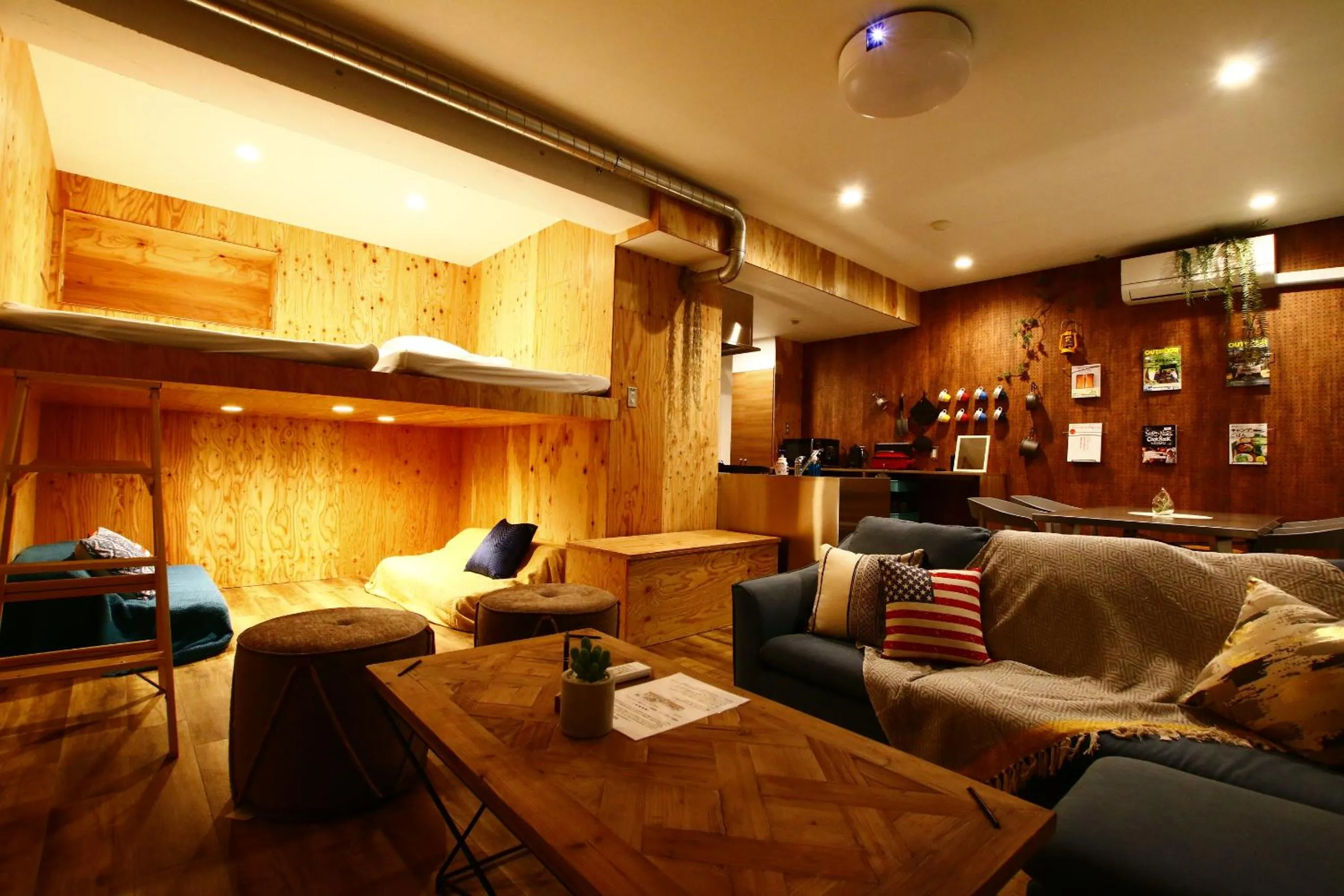 Photo of the whole room in 365BASE outdoor hostel