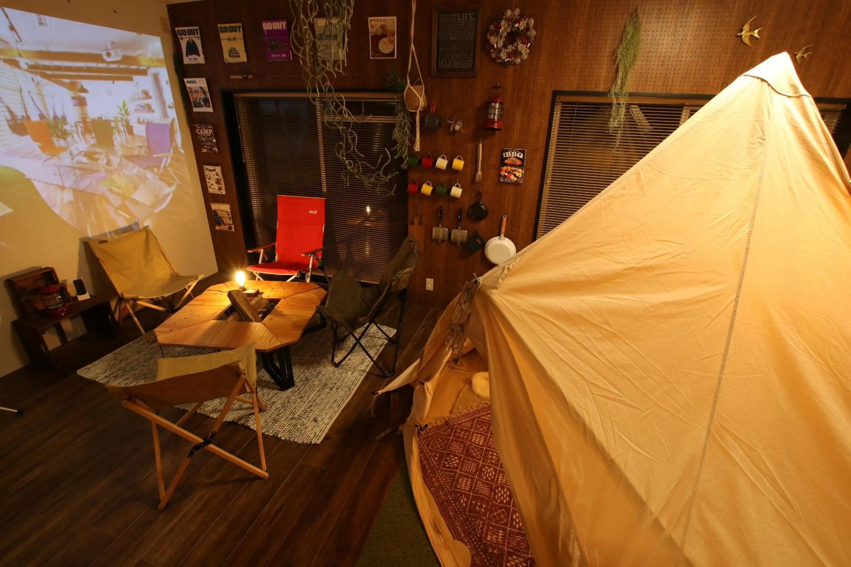 TV and multimedia in 365BASE outdoor hostel