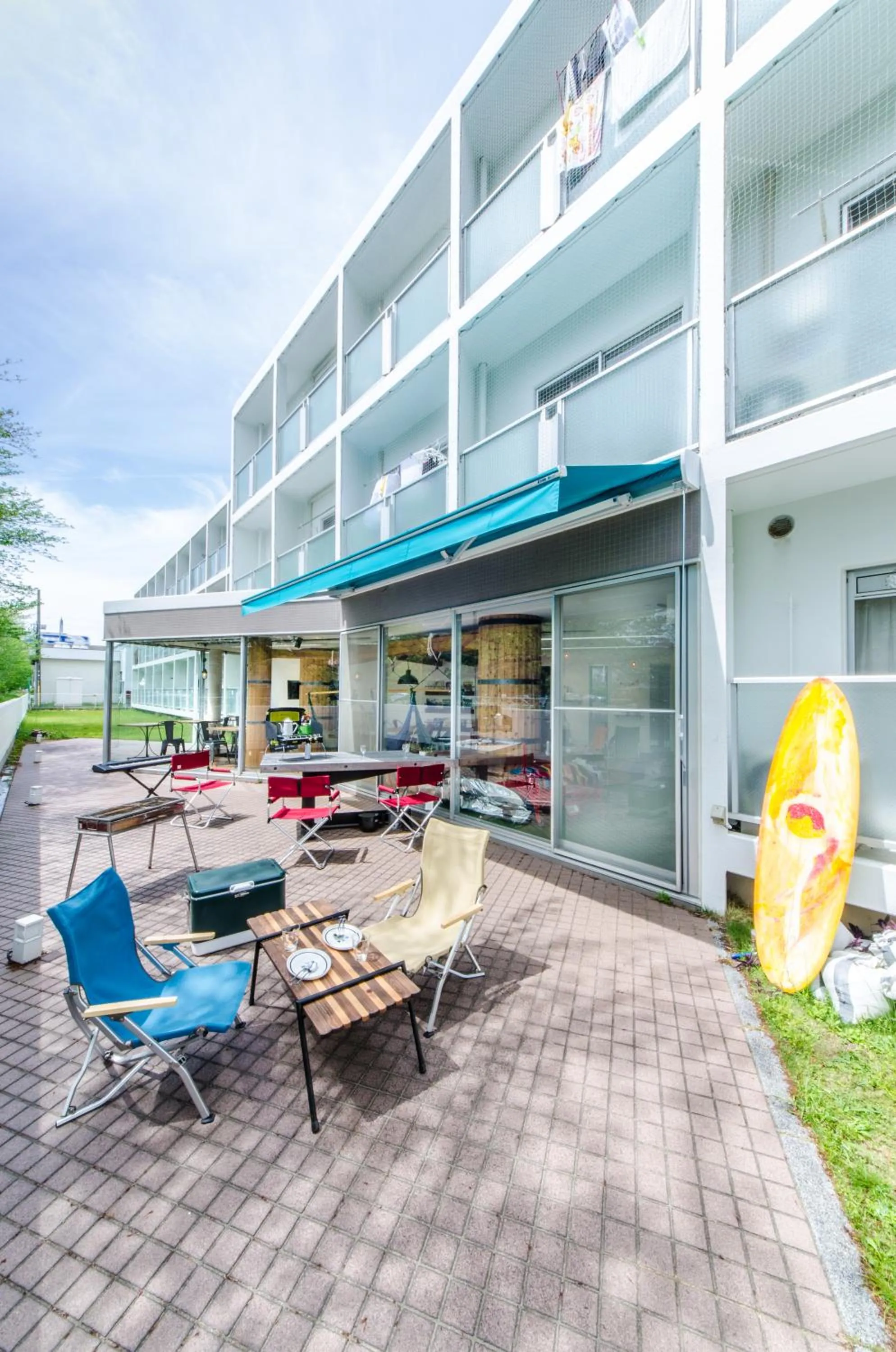 BBQ facilities in 365BASE outdoor hostel