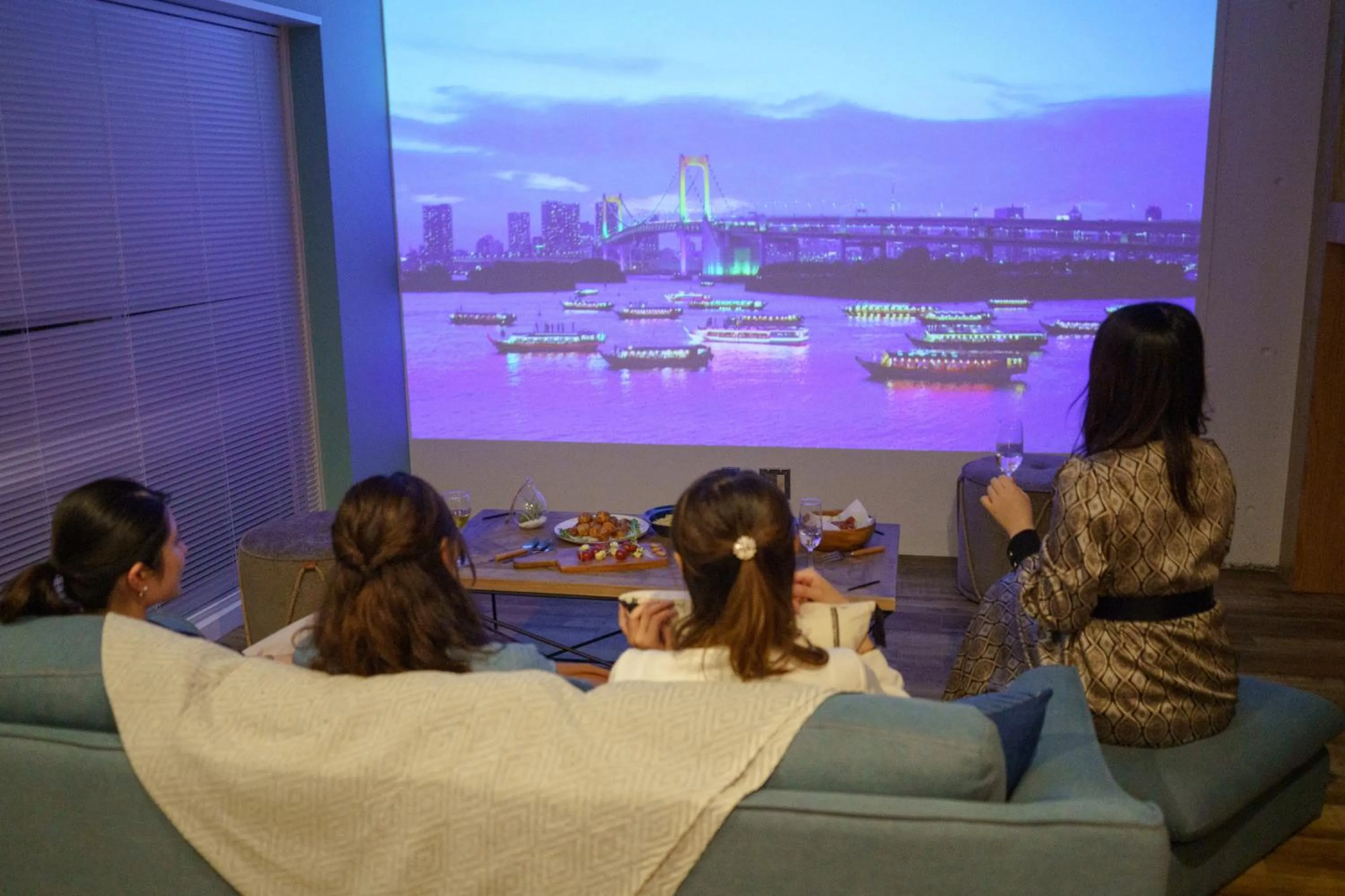 TV and multimedia in 365BASE outdoor hostel