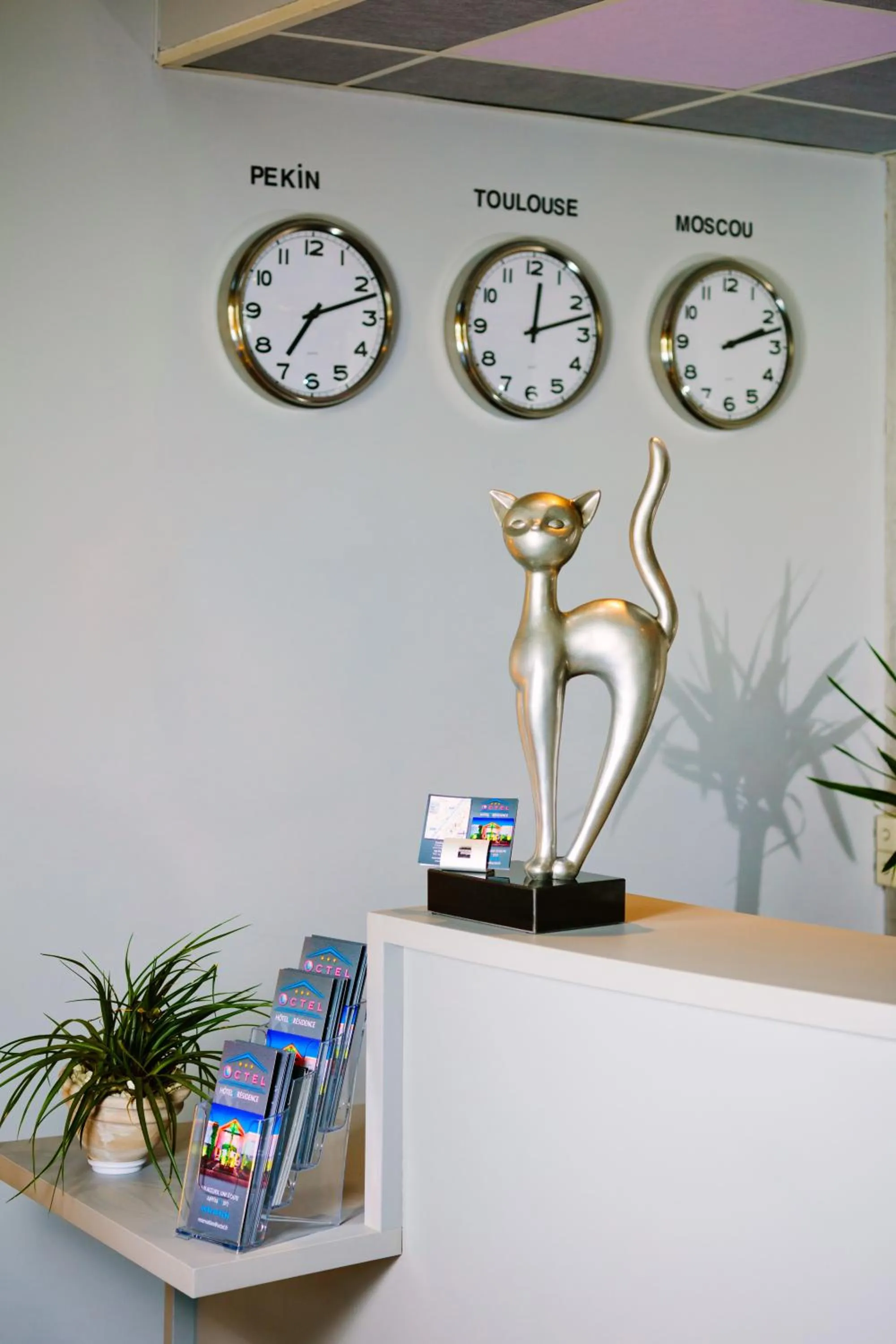 Lobby or reception in Hôtel & Résidence Octel