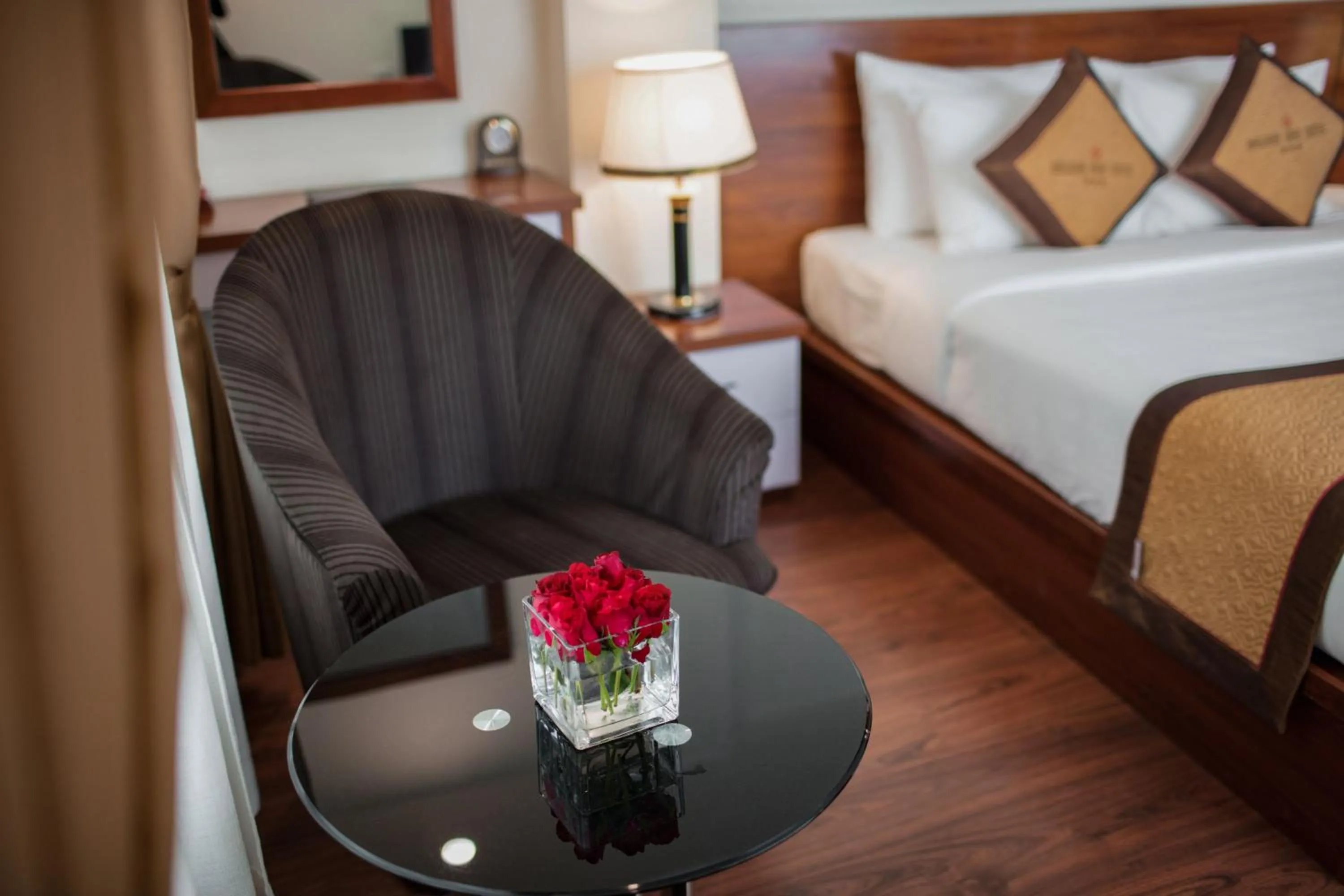 Bed in Golden Villa Sapa Hotel