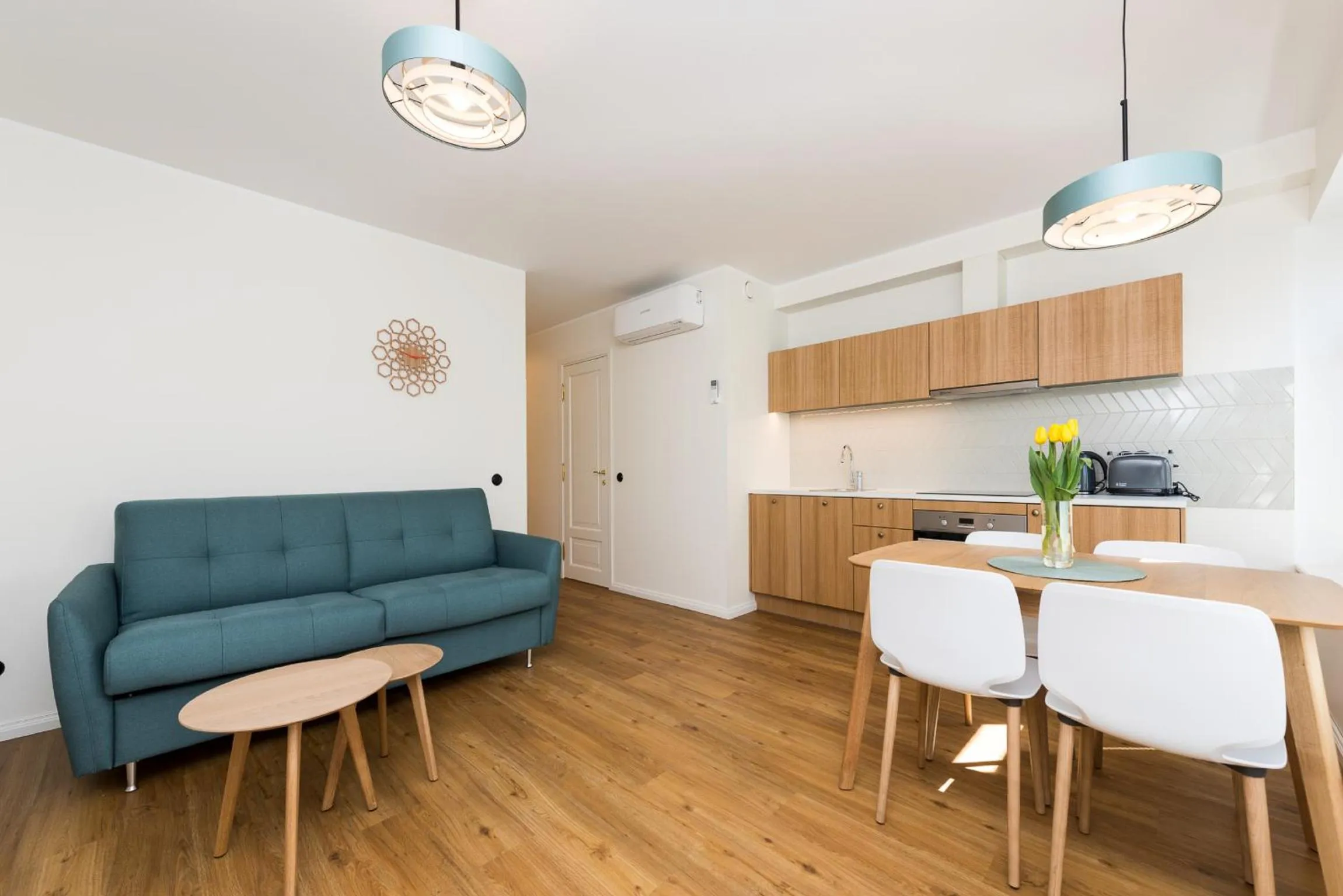 Kitchen or kitchenette in Tallinn Apartment Hotel - No Contact Check In