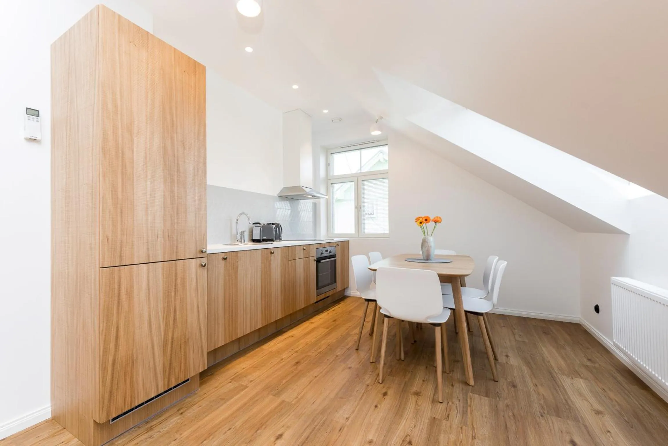 Kitchen or kitchenette in Tallinn Apartment Hotel - No Contact Check In