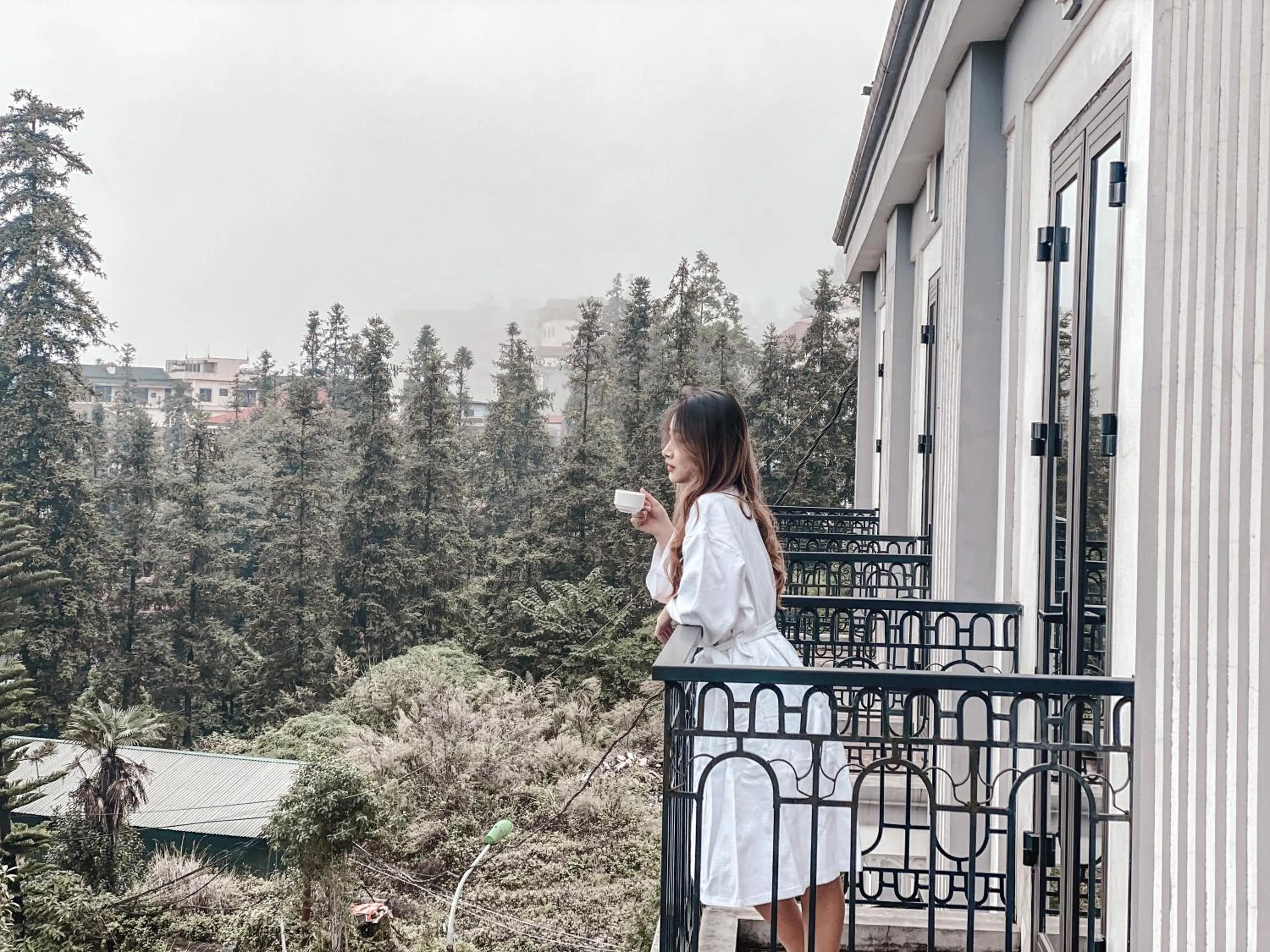 Balcony/Terrace in Sapa Wings Hotel