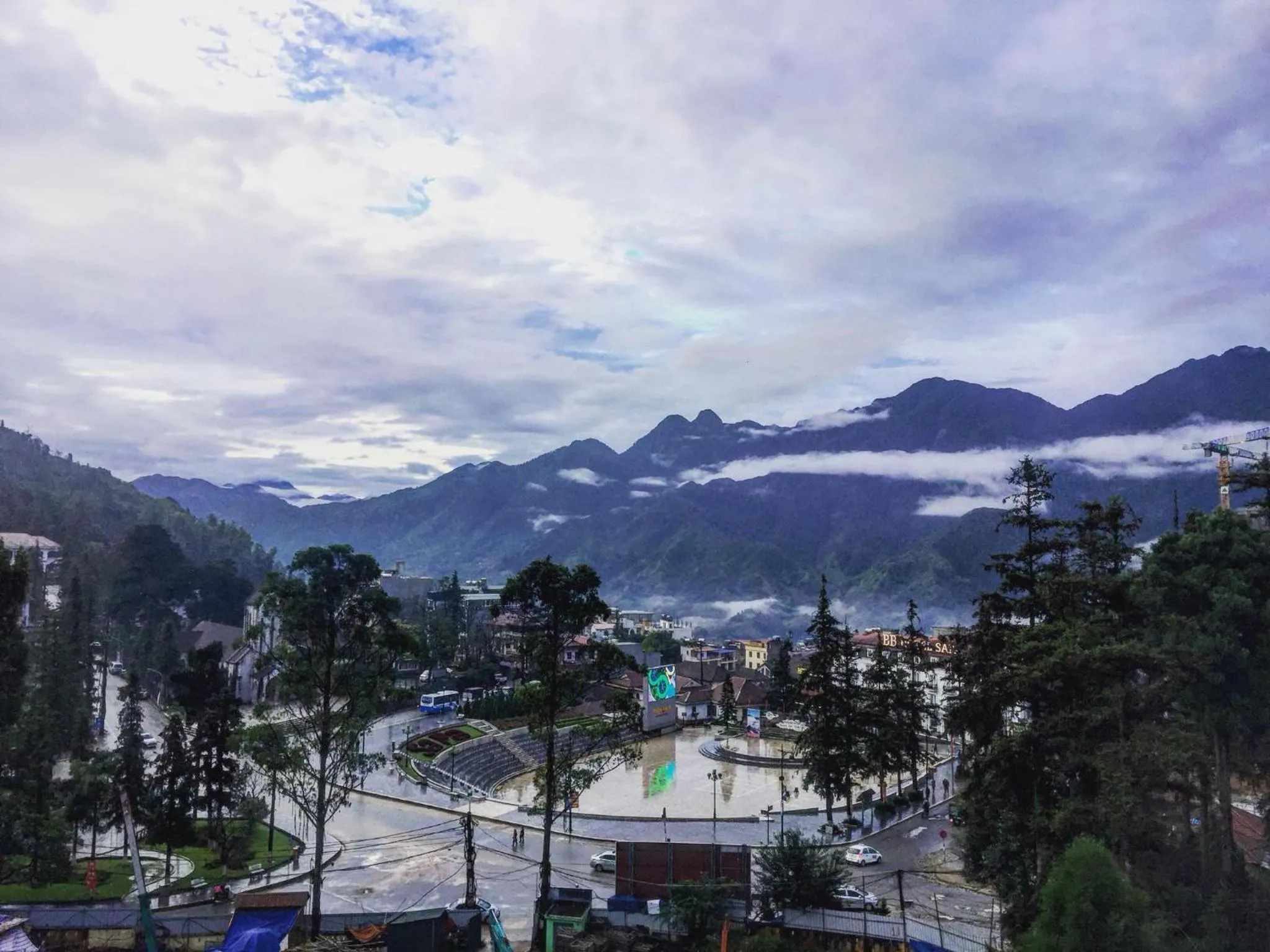 City view in Sapa Wings Hotel