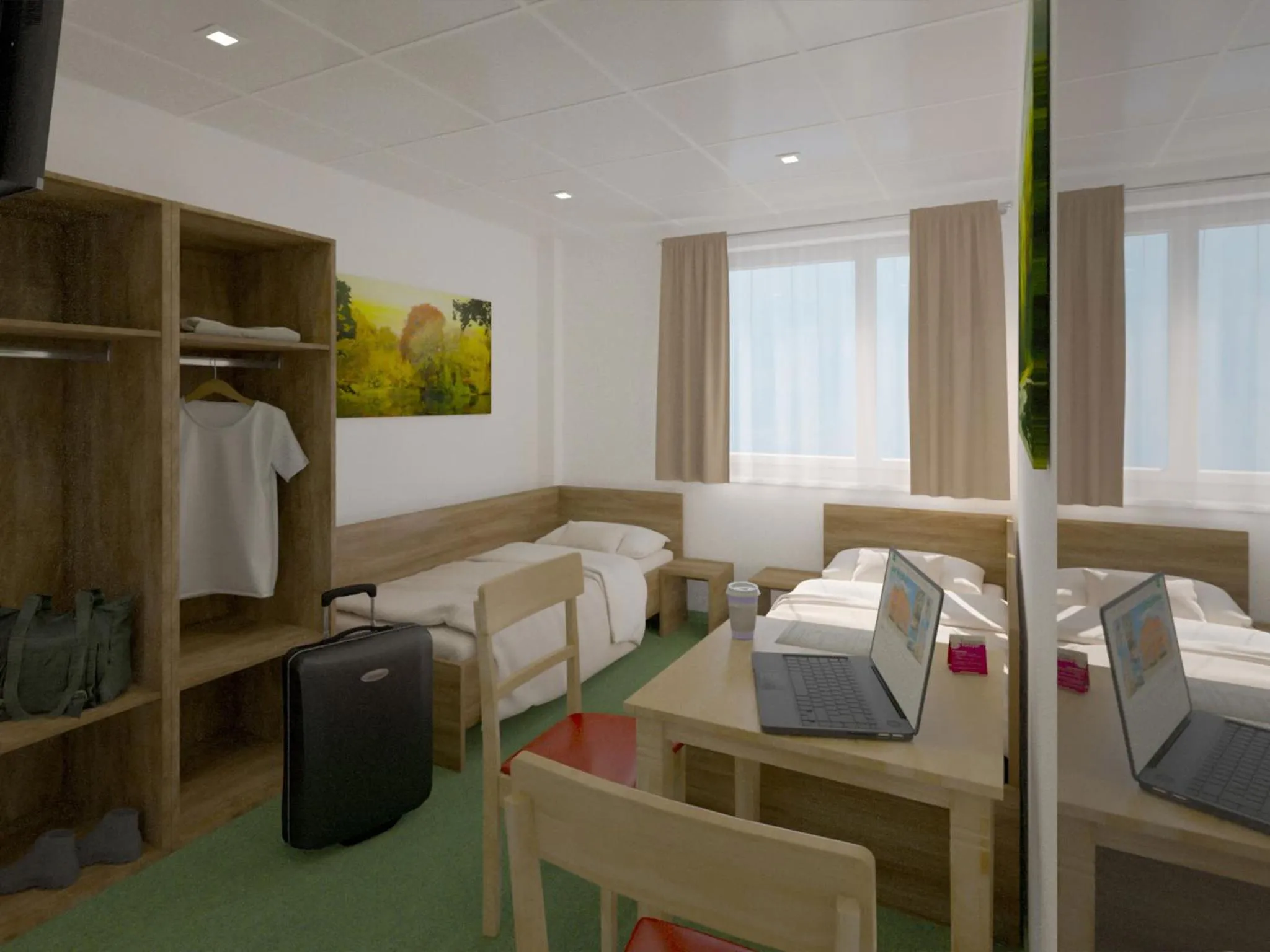 Photo of the whole room in WinBudget "bed&breakfast"