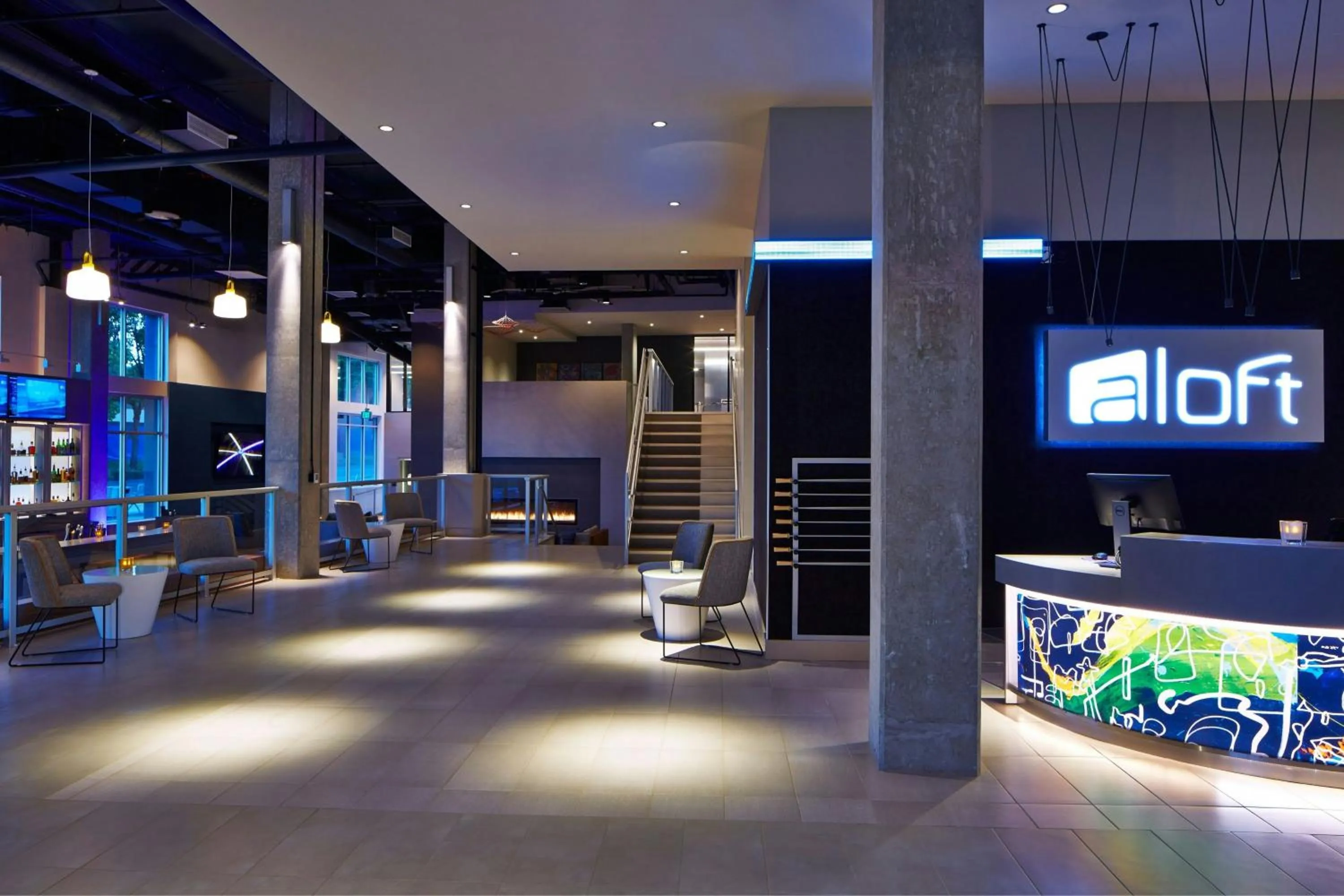 Lobby or reception in Aloft Seattle Redmond