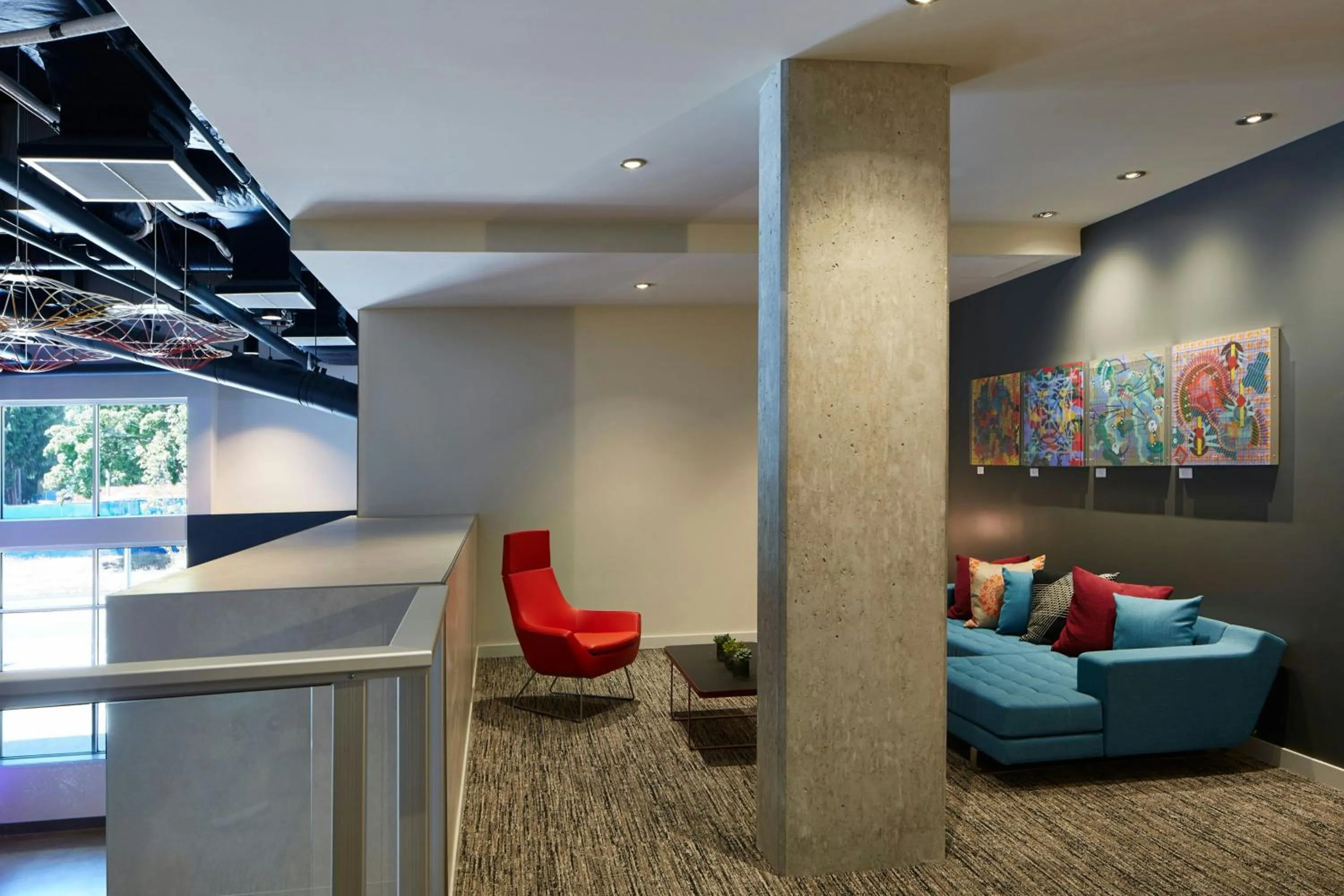 Lobby or reception in Aloft Seattle Redmond