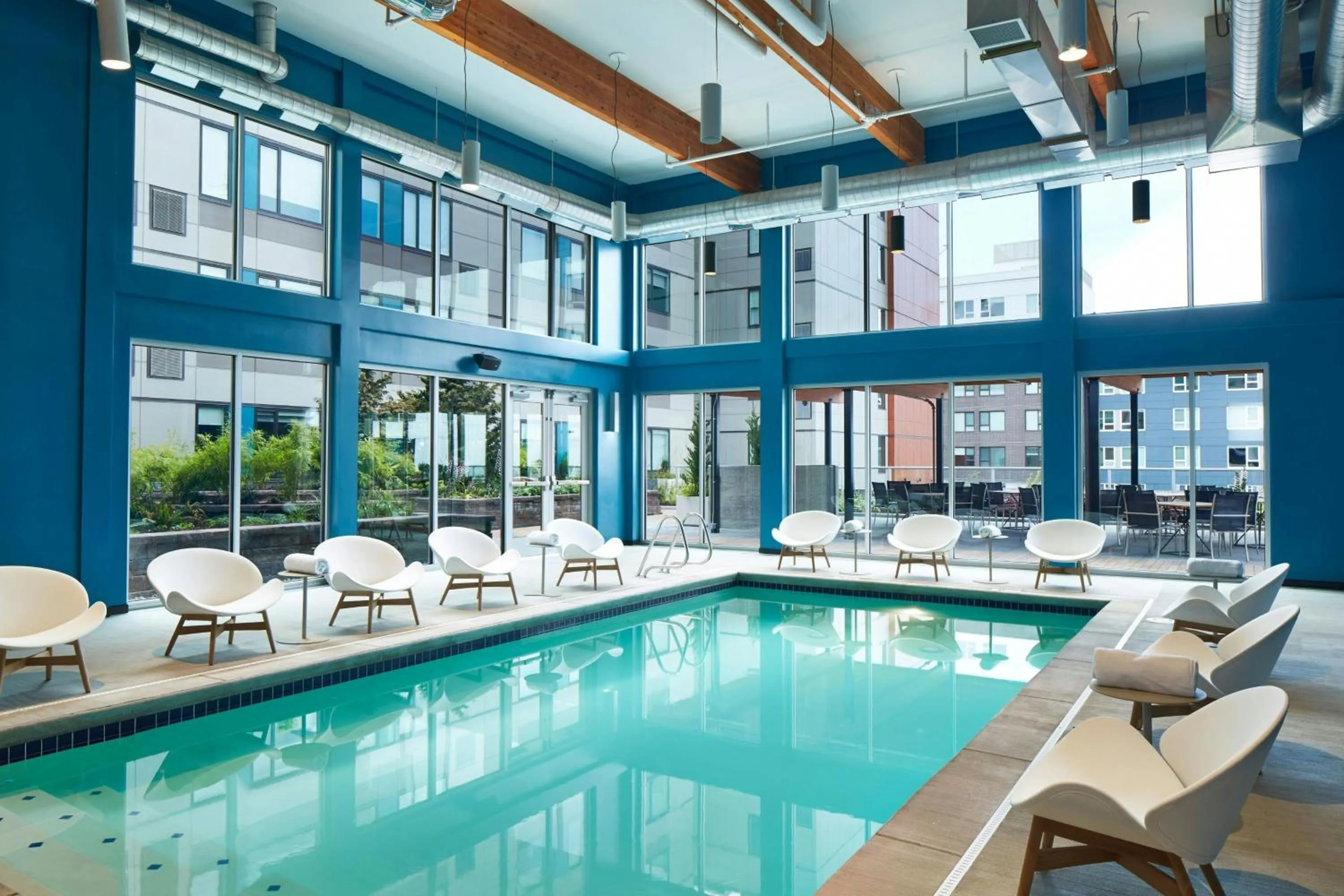 Swimming pool in Element Seattle Redmond