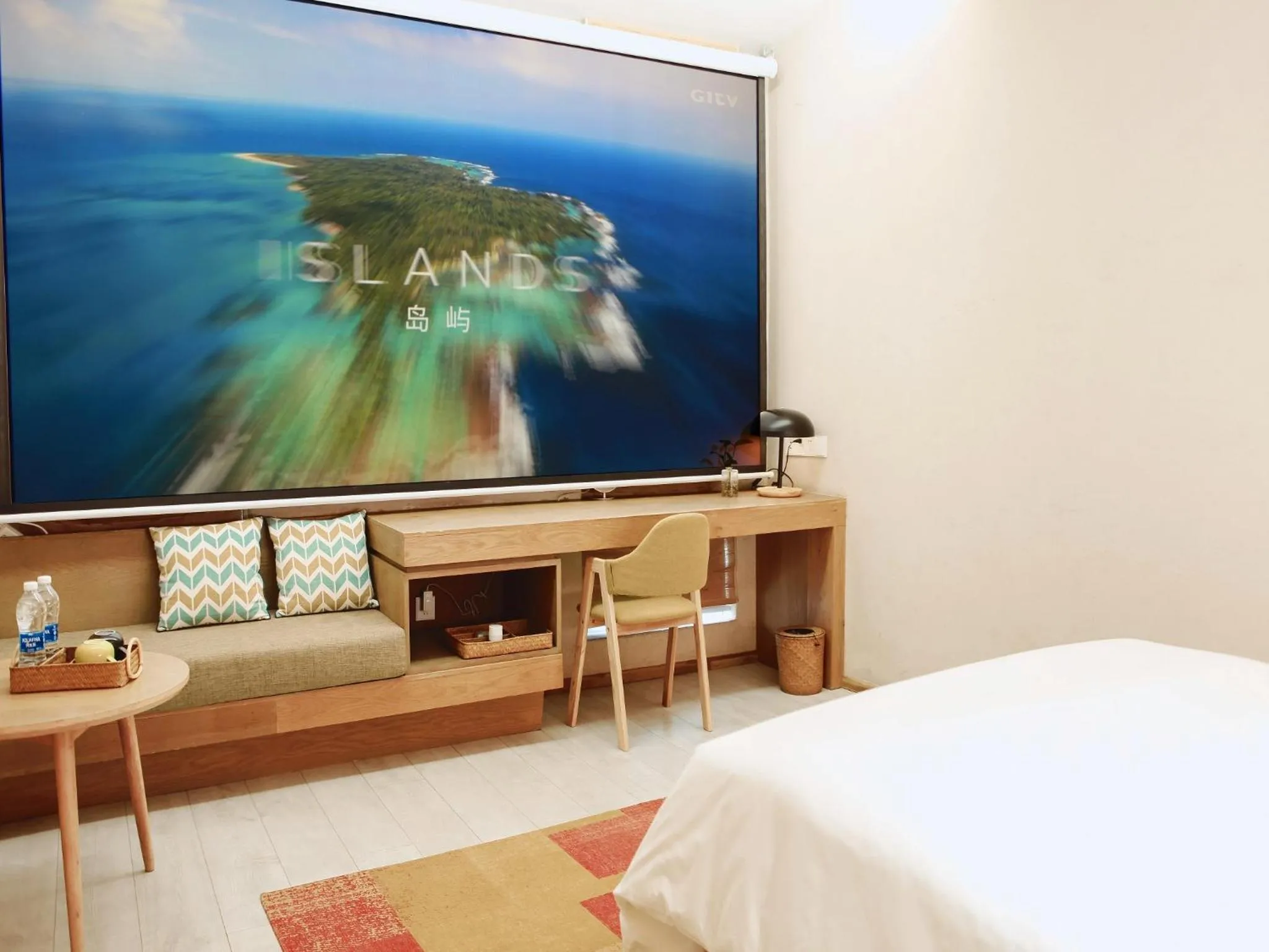 Decorative detail, Bed in EBO Hotel Zijin gang Asian Games Park Store Zhejiang university