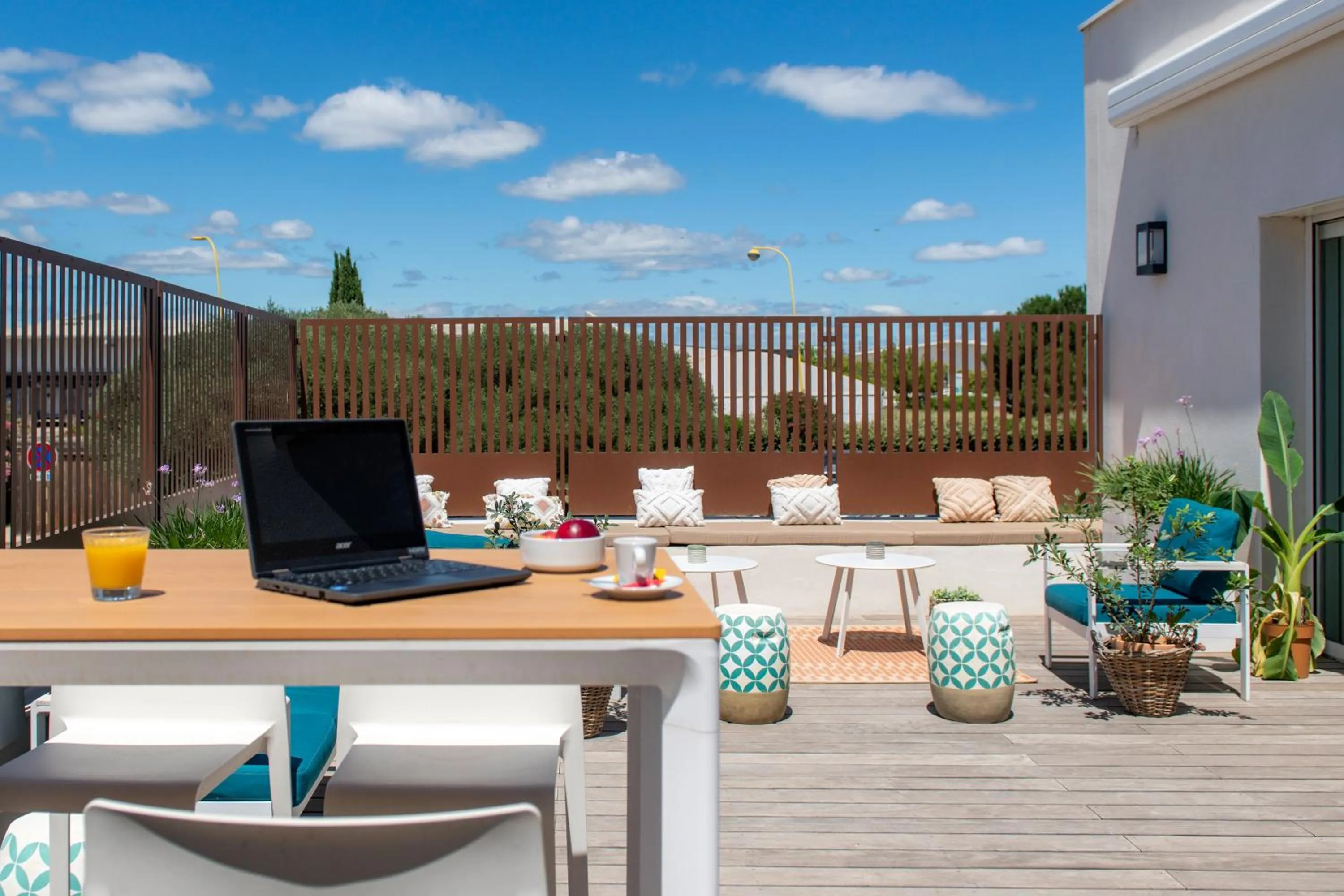 Patio in Kyriad Montpellier Est - Lunel