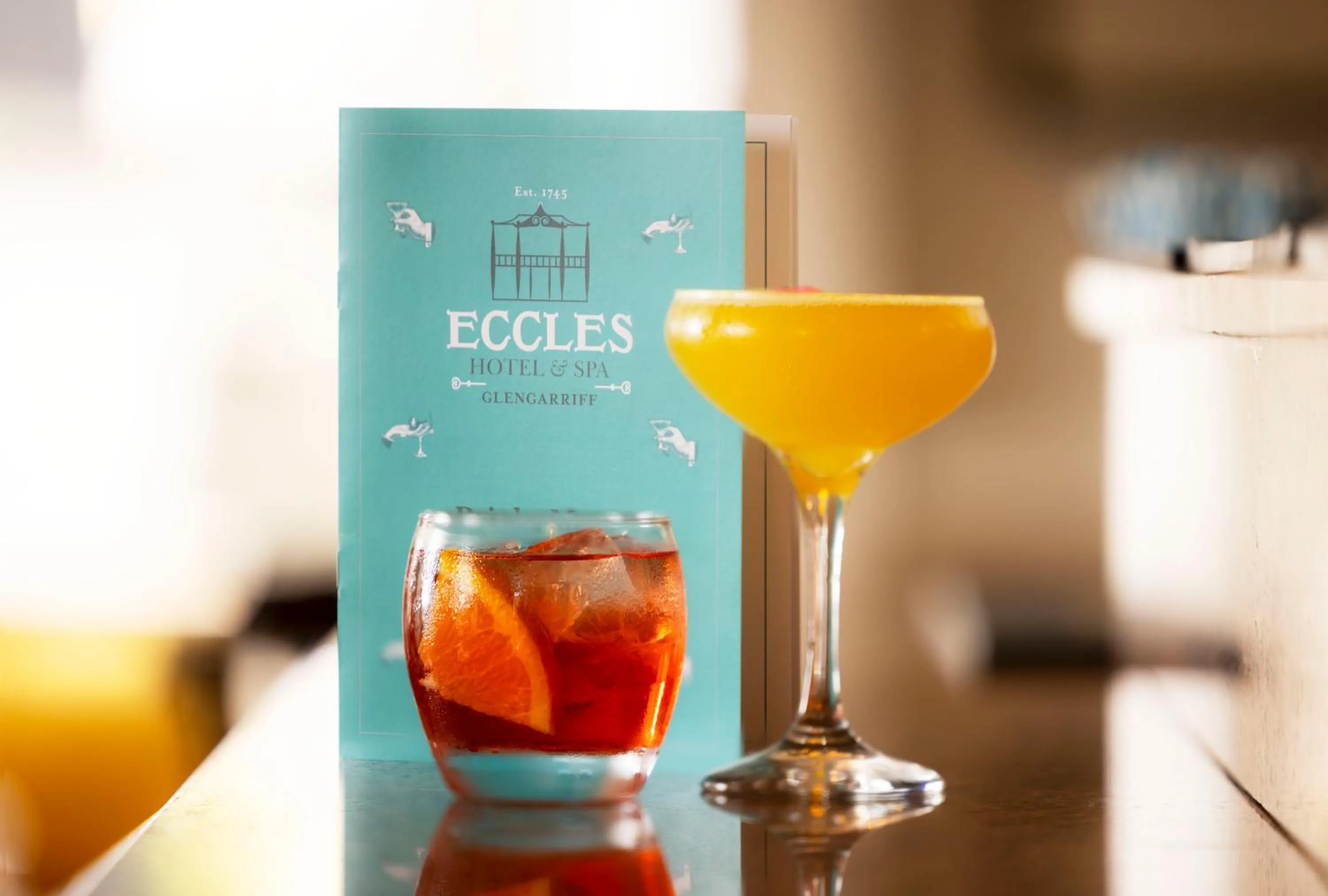 Drinks in Eccles Hotel and Spa