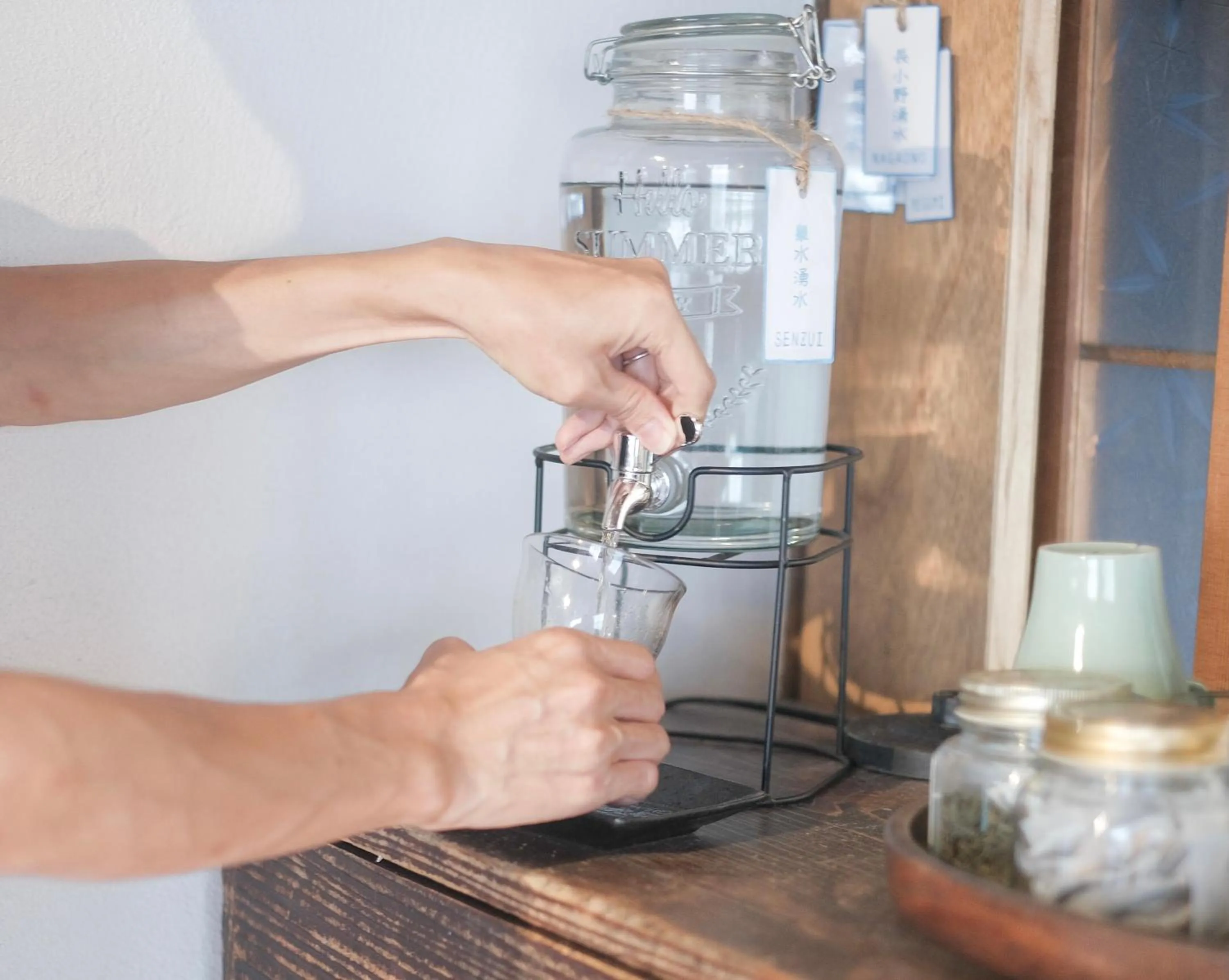 Kitchen or kitchenette in Taketa Ekimae Hostel cue