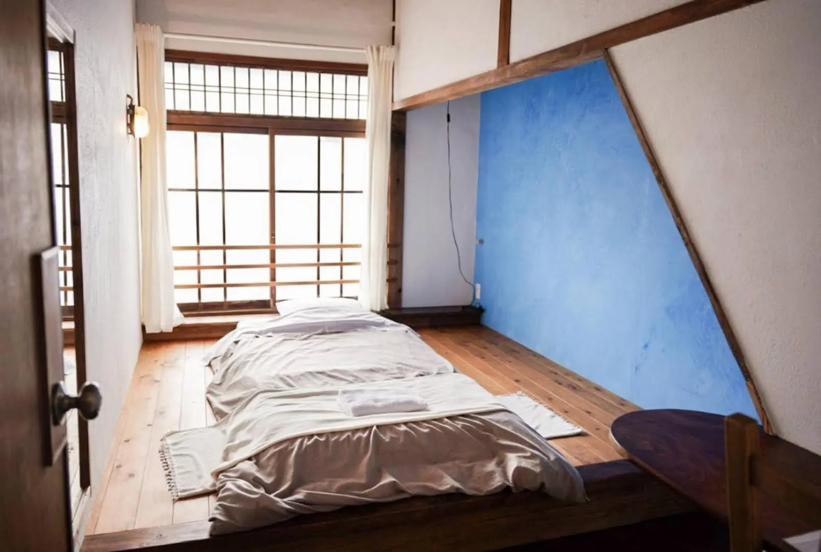 Bed in Taketa Ekimae Hostel cue