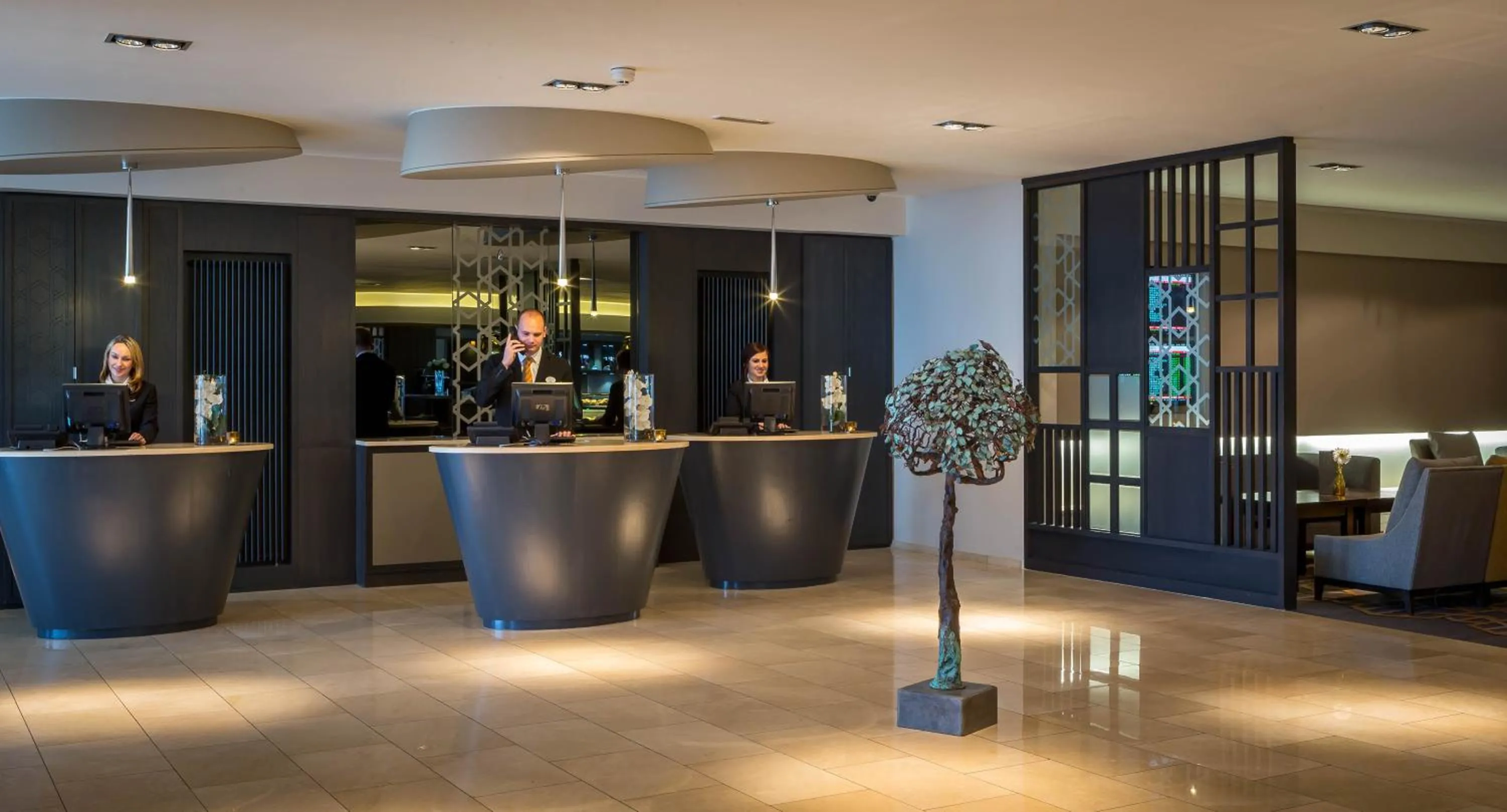Lobby or reception in Maldron Hotel Dublin Airport