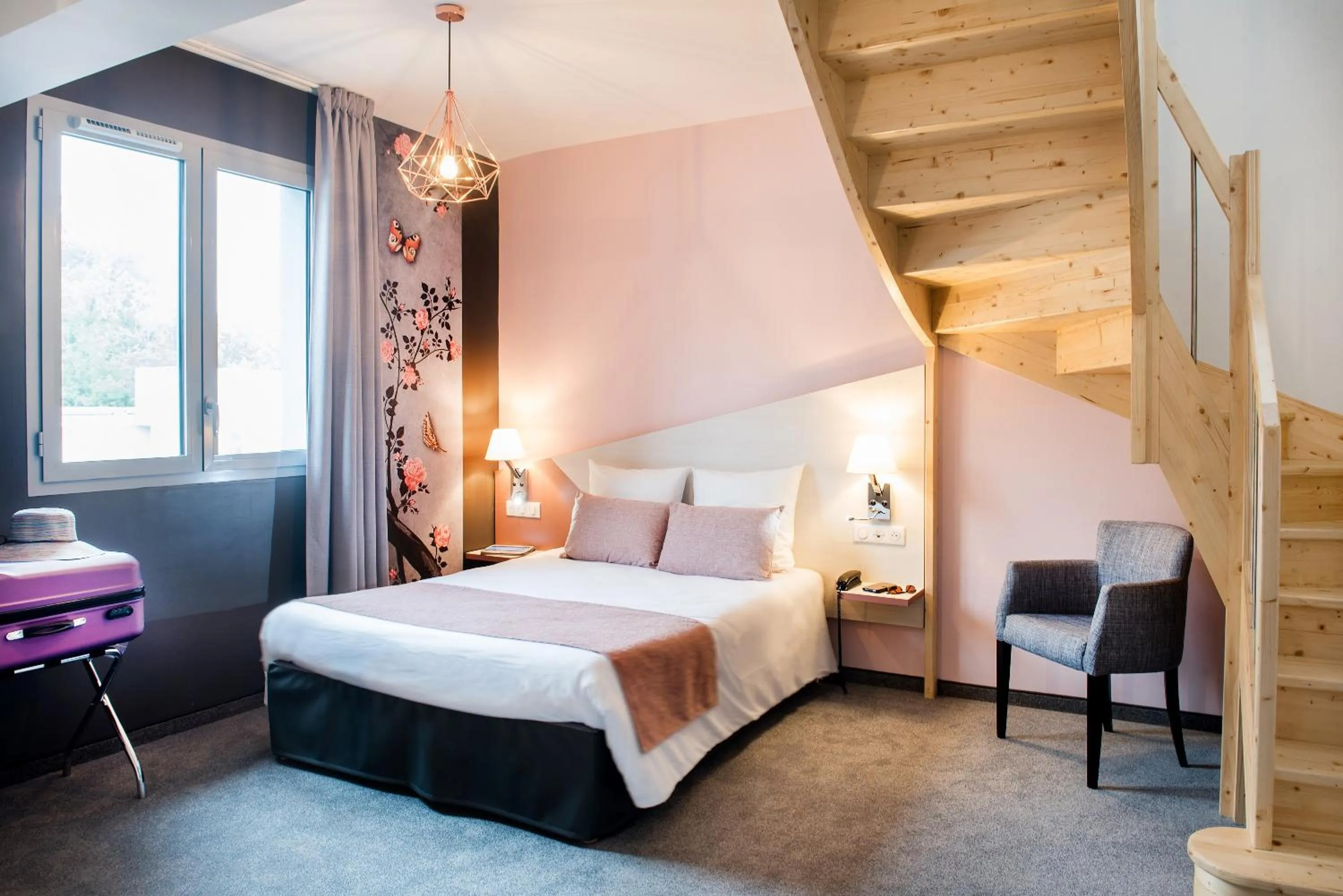 Bed in Hôtel Sainte-Rose