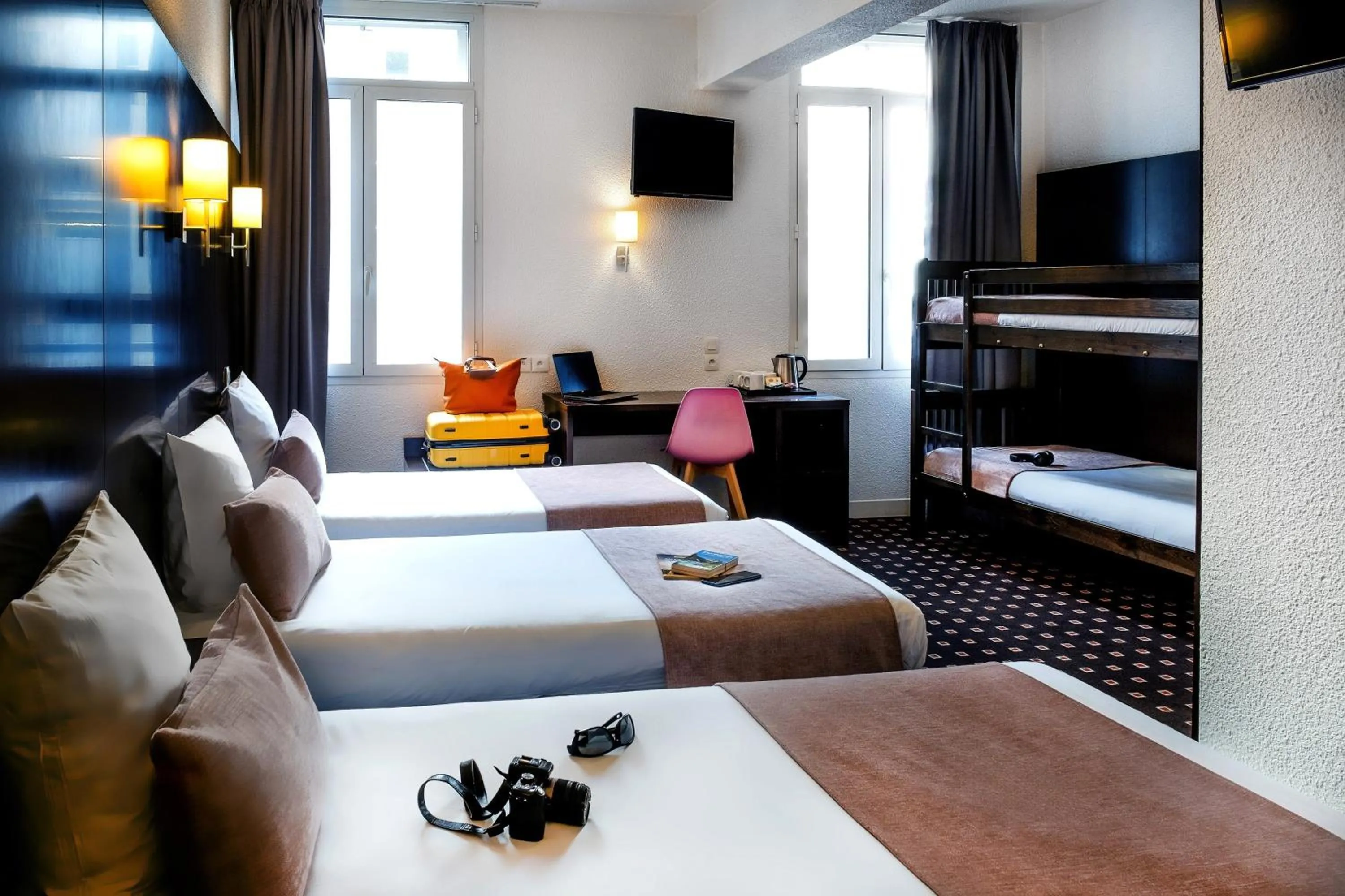 Photo of the whole room, Bed in Hôtel Sainte-Rose