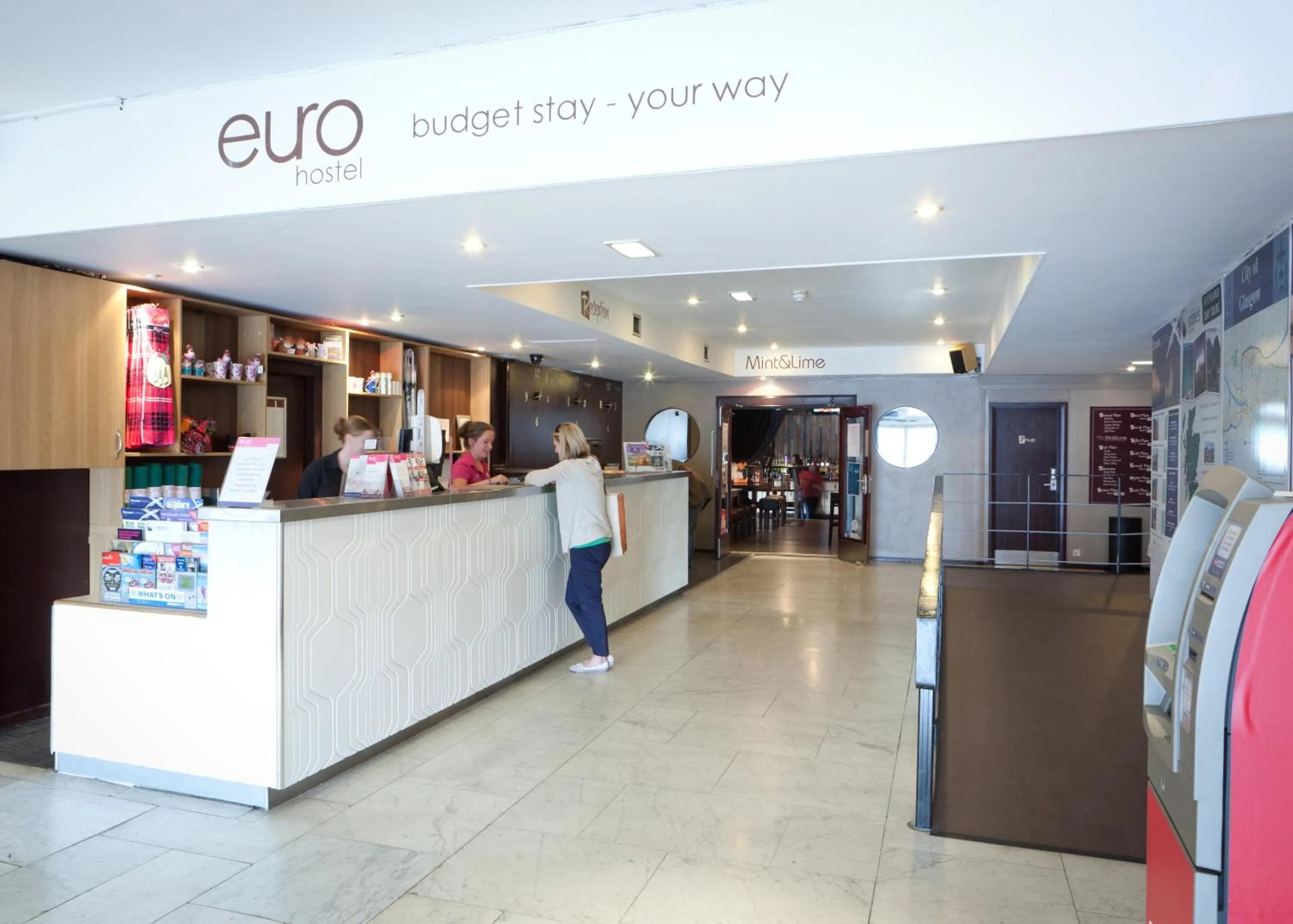 People, Lobby/Reception in Euro Hostel Glasgow