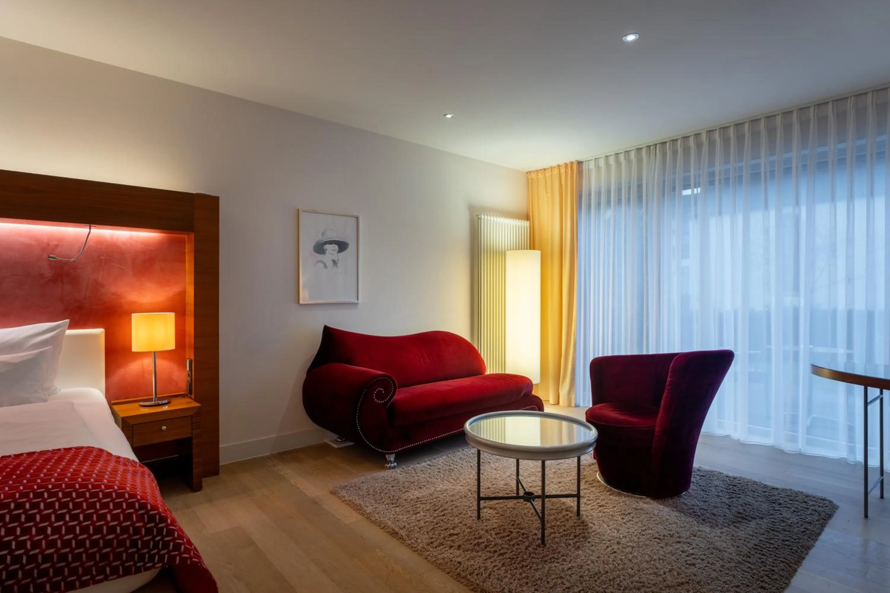 Seating area, Bed in Aqua Aurelia Suitenhotel an den Thermen