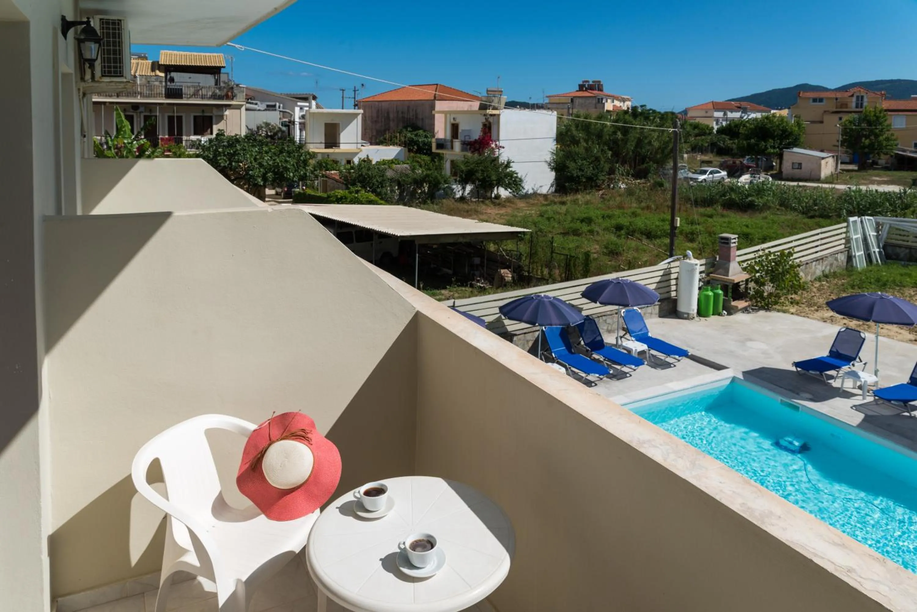 Pool view in Laganas Dreams 2