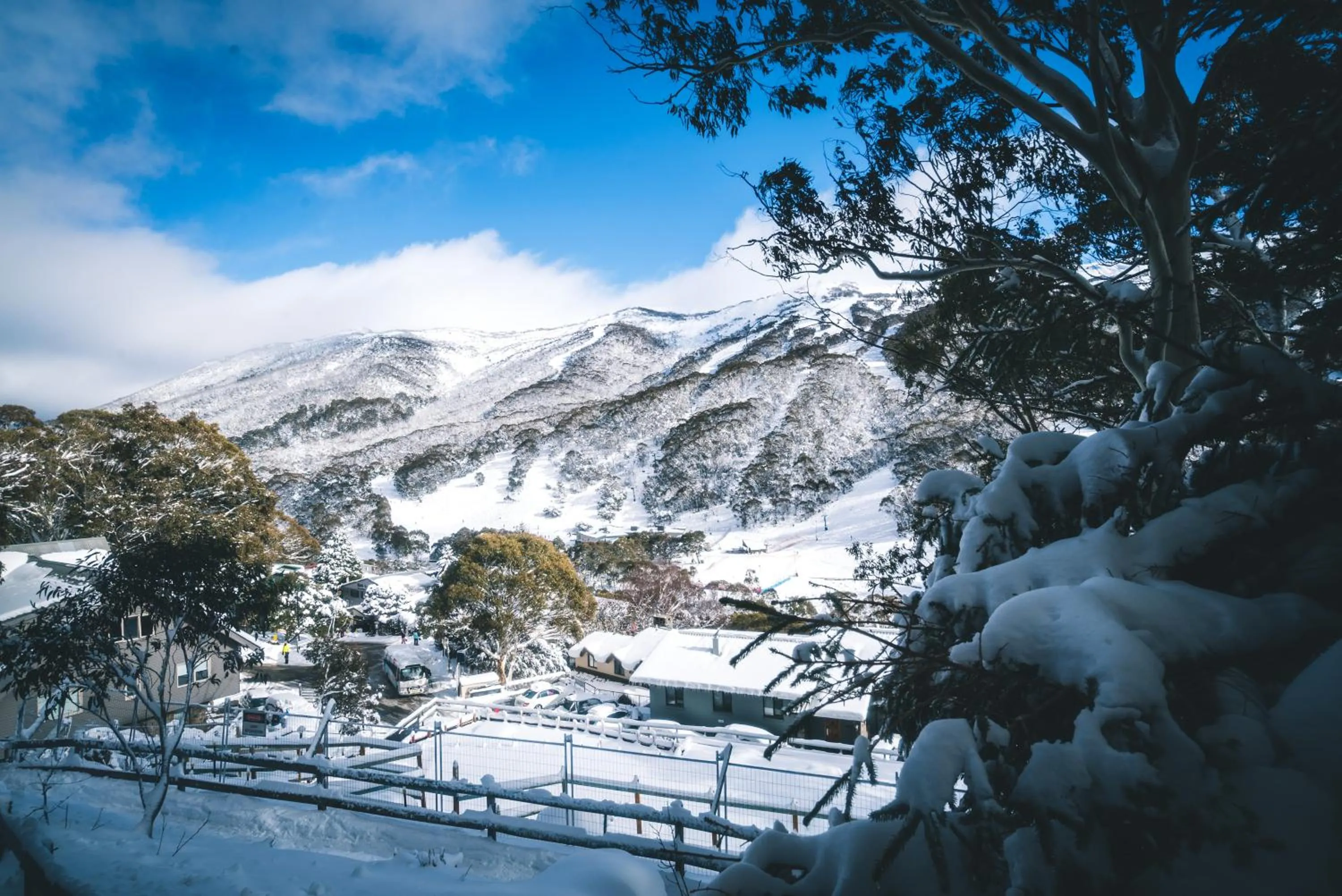 Mountain view in Pure Chalet Thredbo