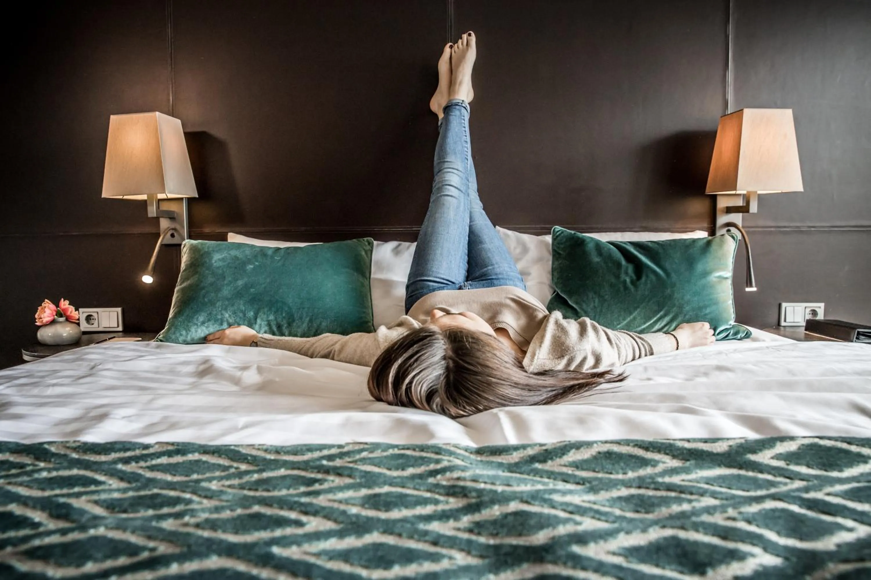 Bed in Hotel Restaurant Spa Torkel