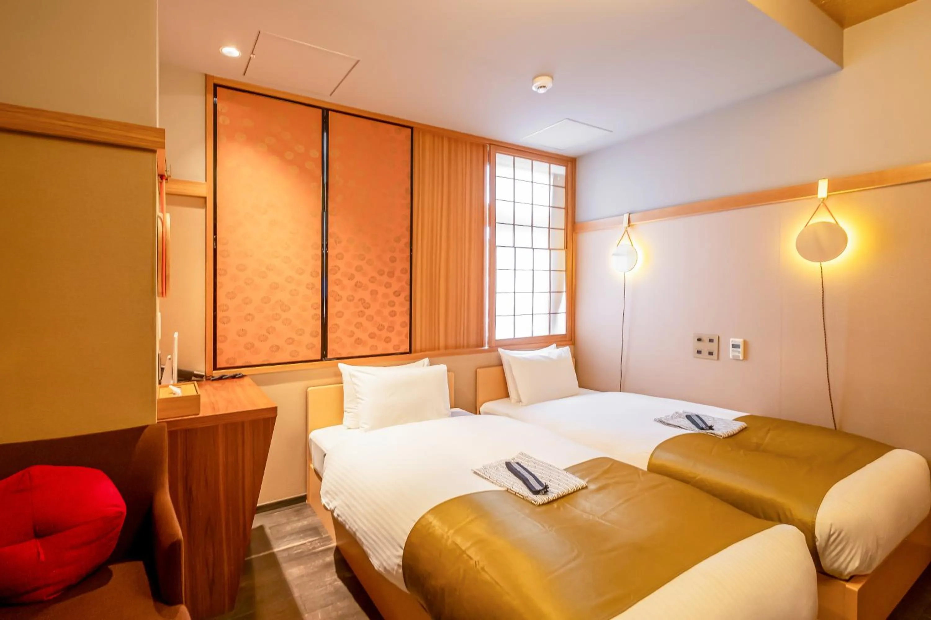Bed in GOZAN HOTEL & SERVICED APARTMENT Higashiyama Sanjo