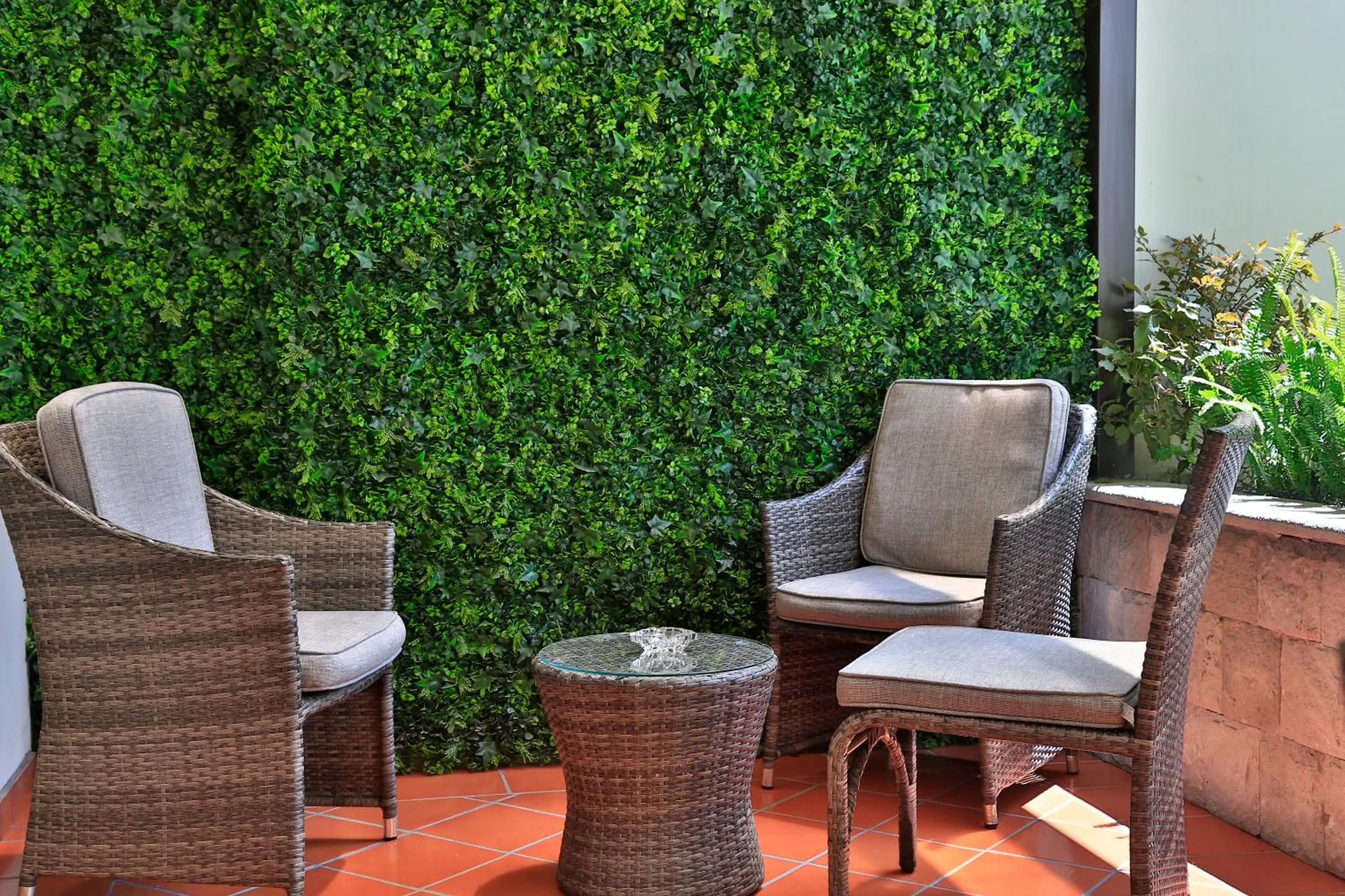 Patio in Quindeloma Art Hotel & Gallery