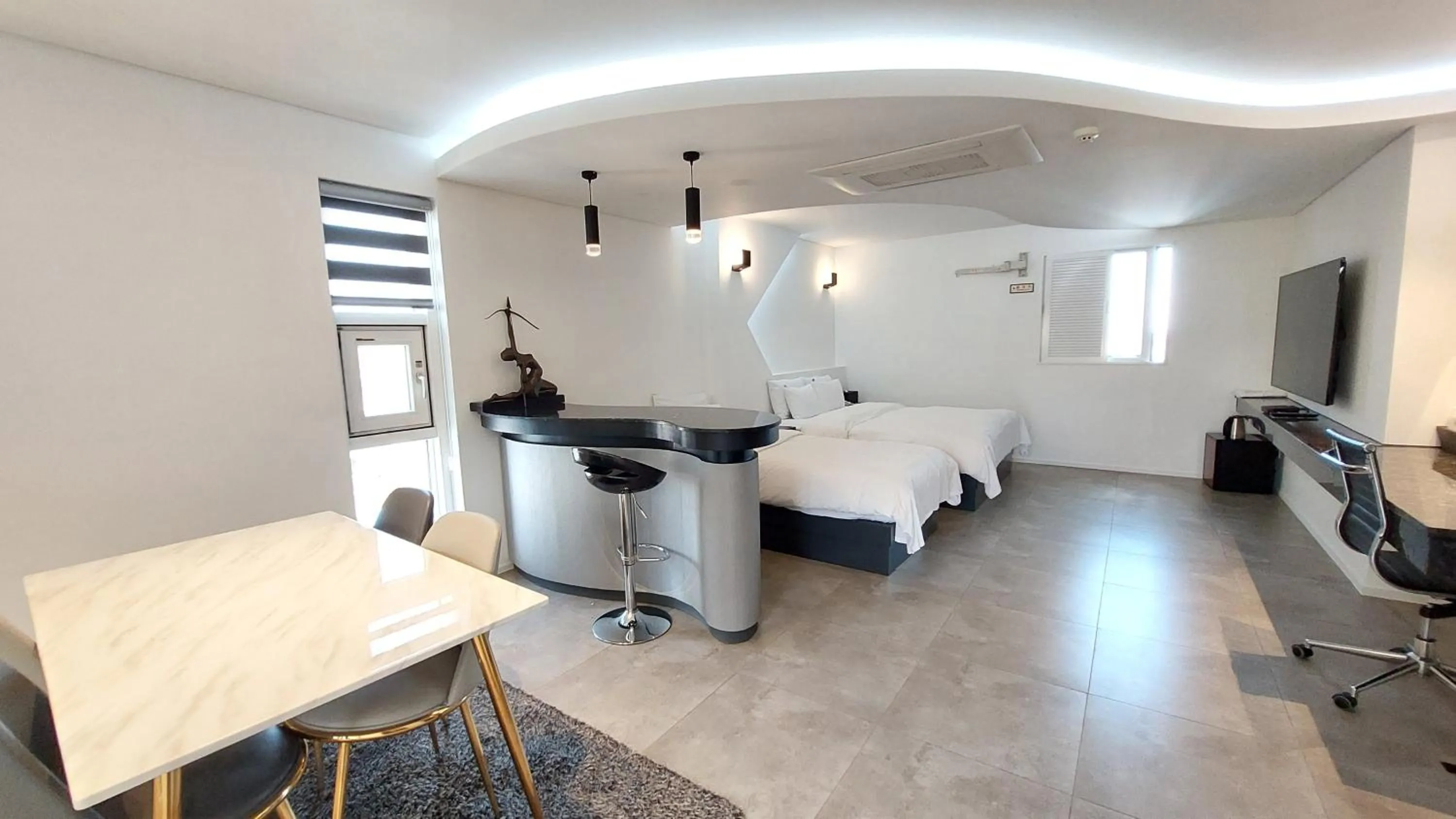 Bed in Seosan Aria Hotel