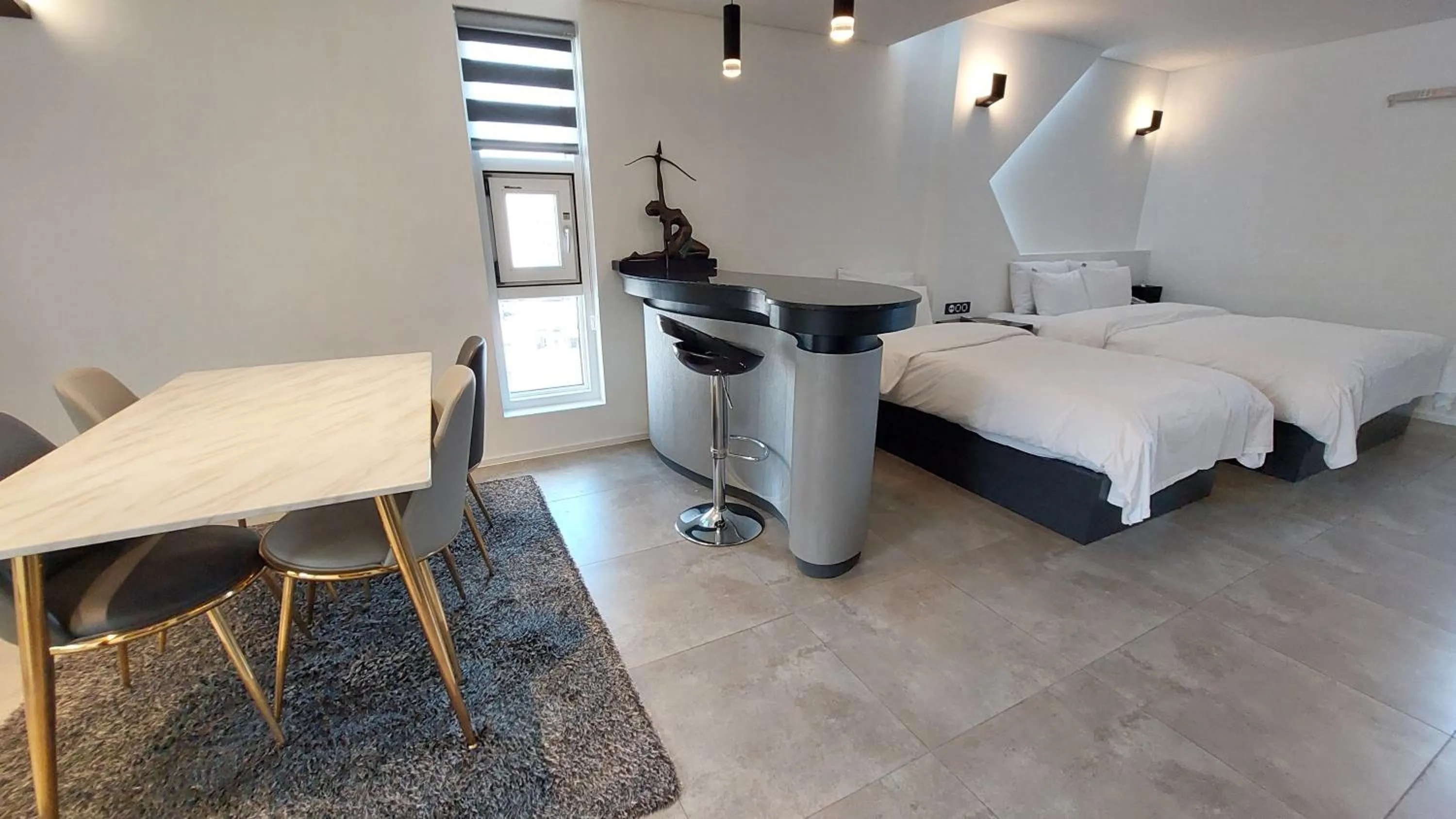 Bed in Seosan Aria Hotel