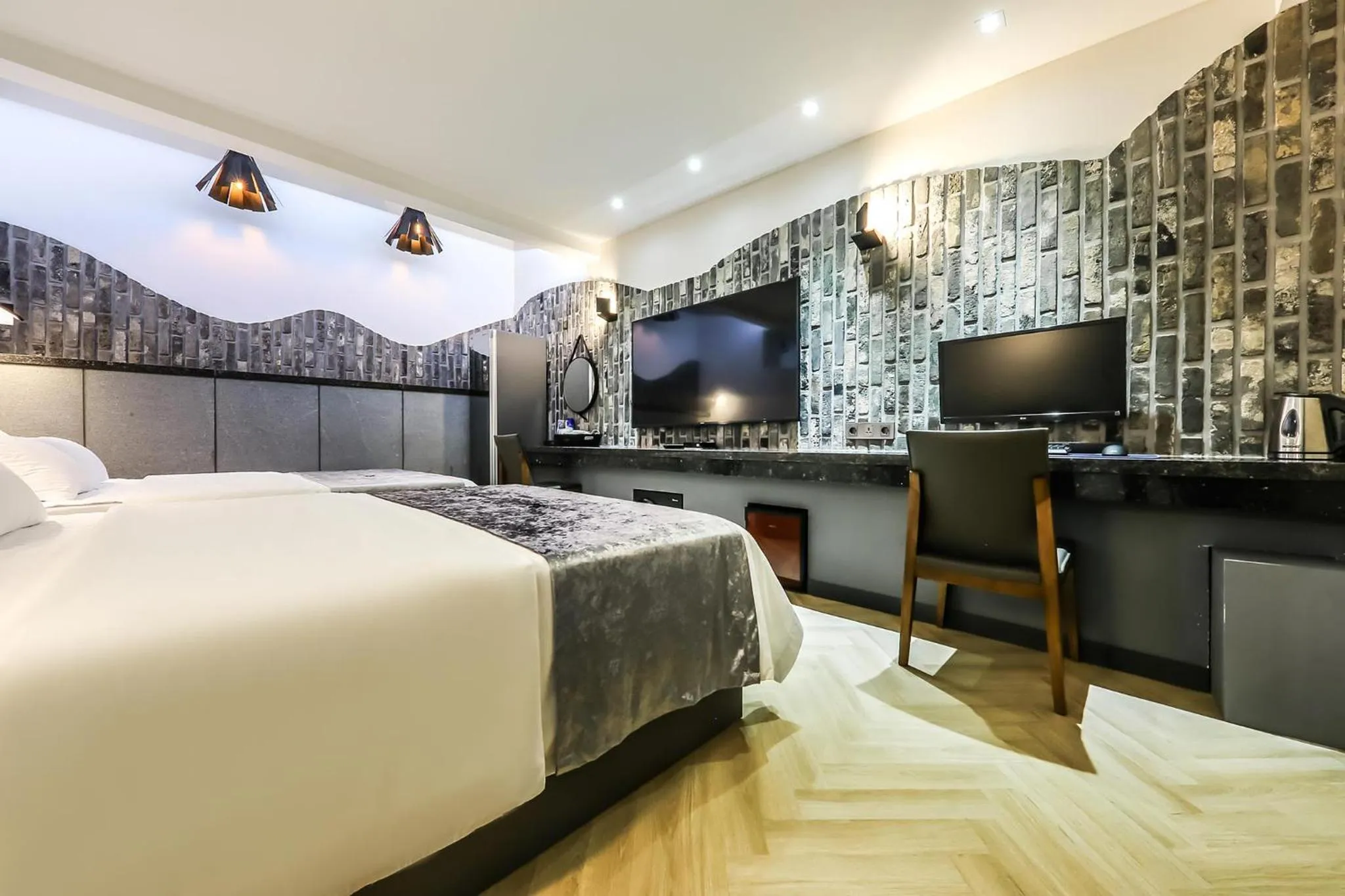 Bed in Seosan Aria Hotel