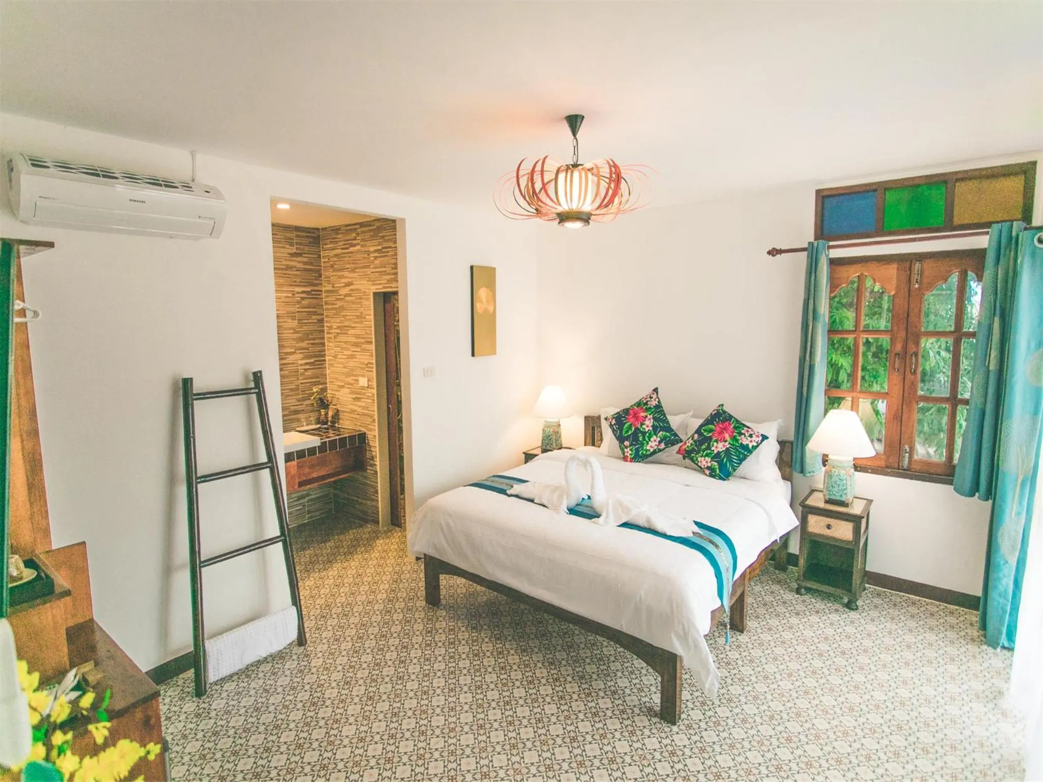 Balcony/Terrace, Bed in Hetai Boutique Hotel