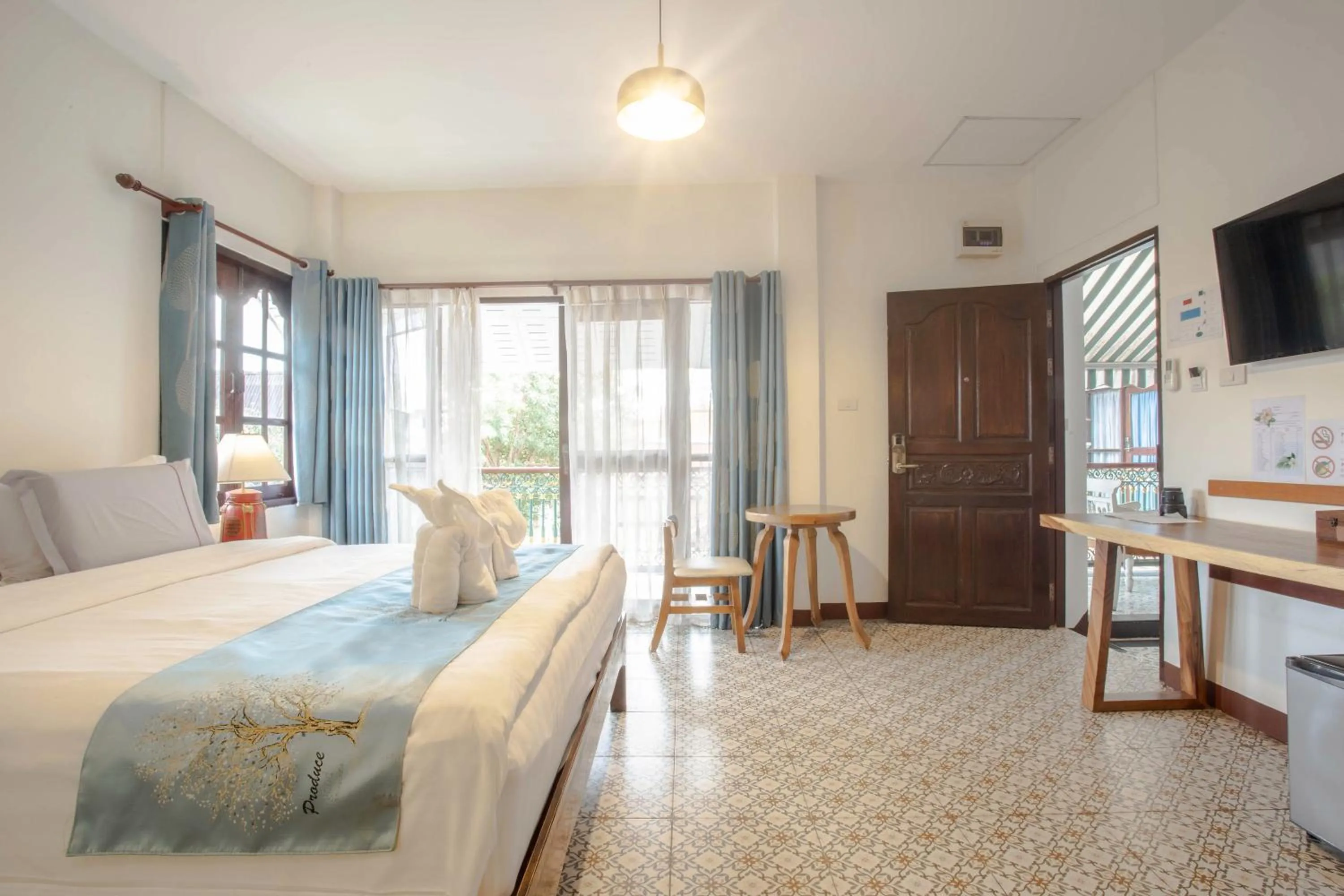 Bed in Hetai Boutique Hotel