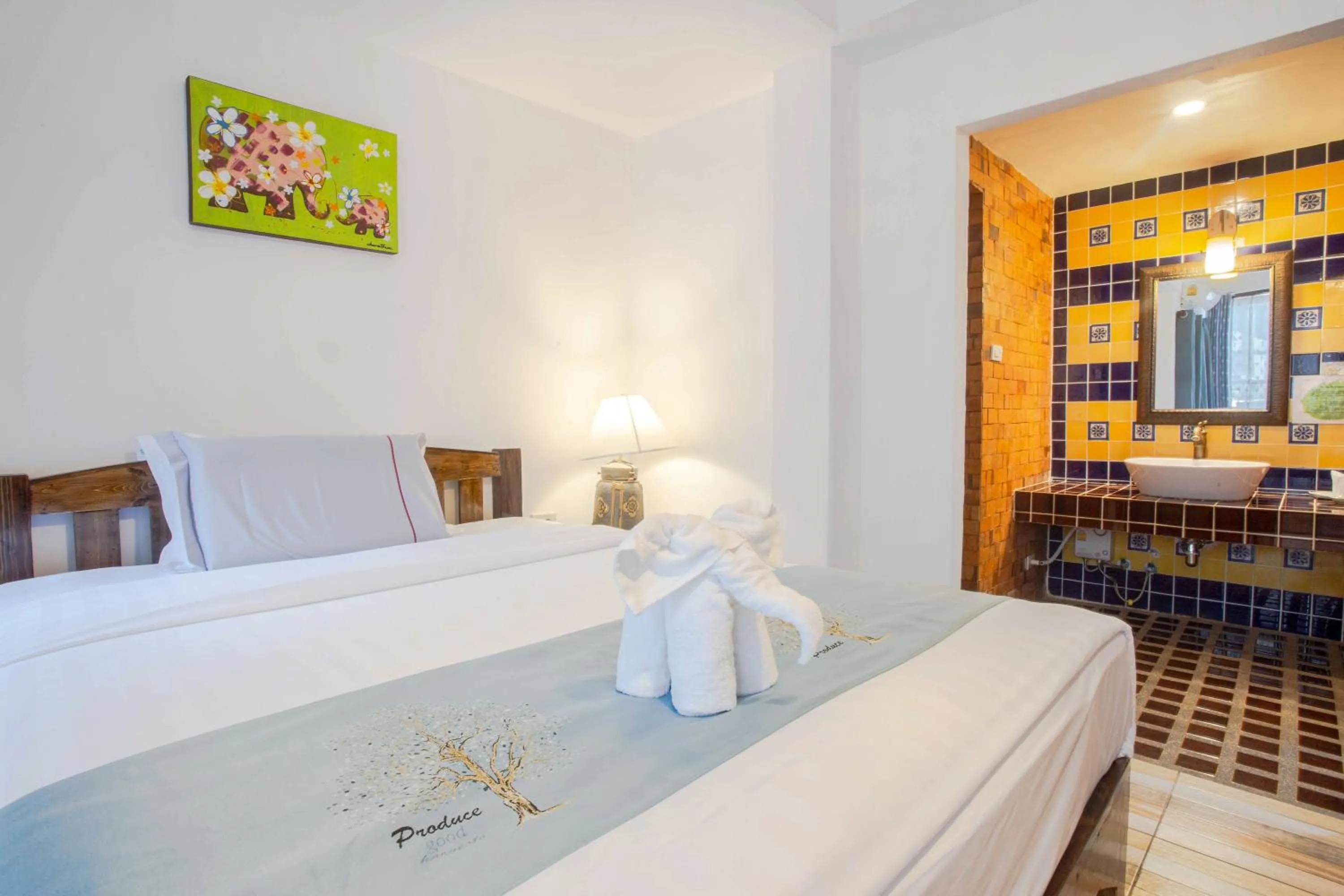 Bed in Hetai Boutique Hotel