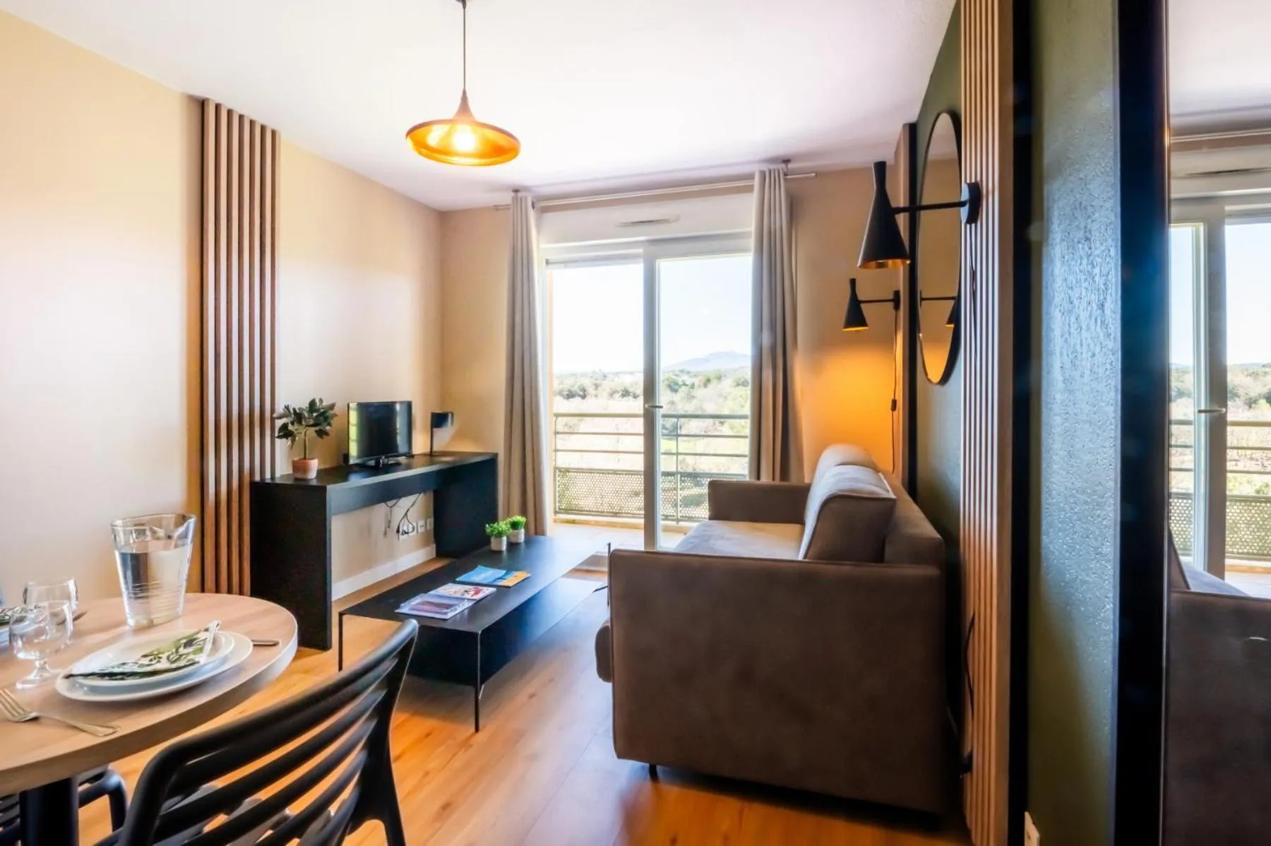 Living room in Nemea Appart Hotel Green Side Biot Sophia Antipolis