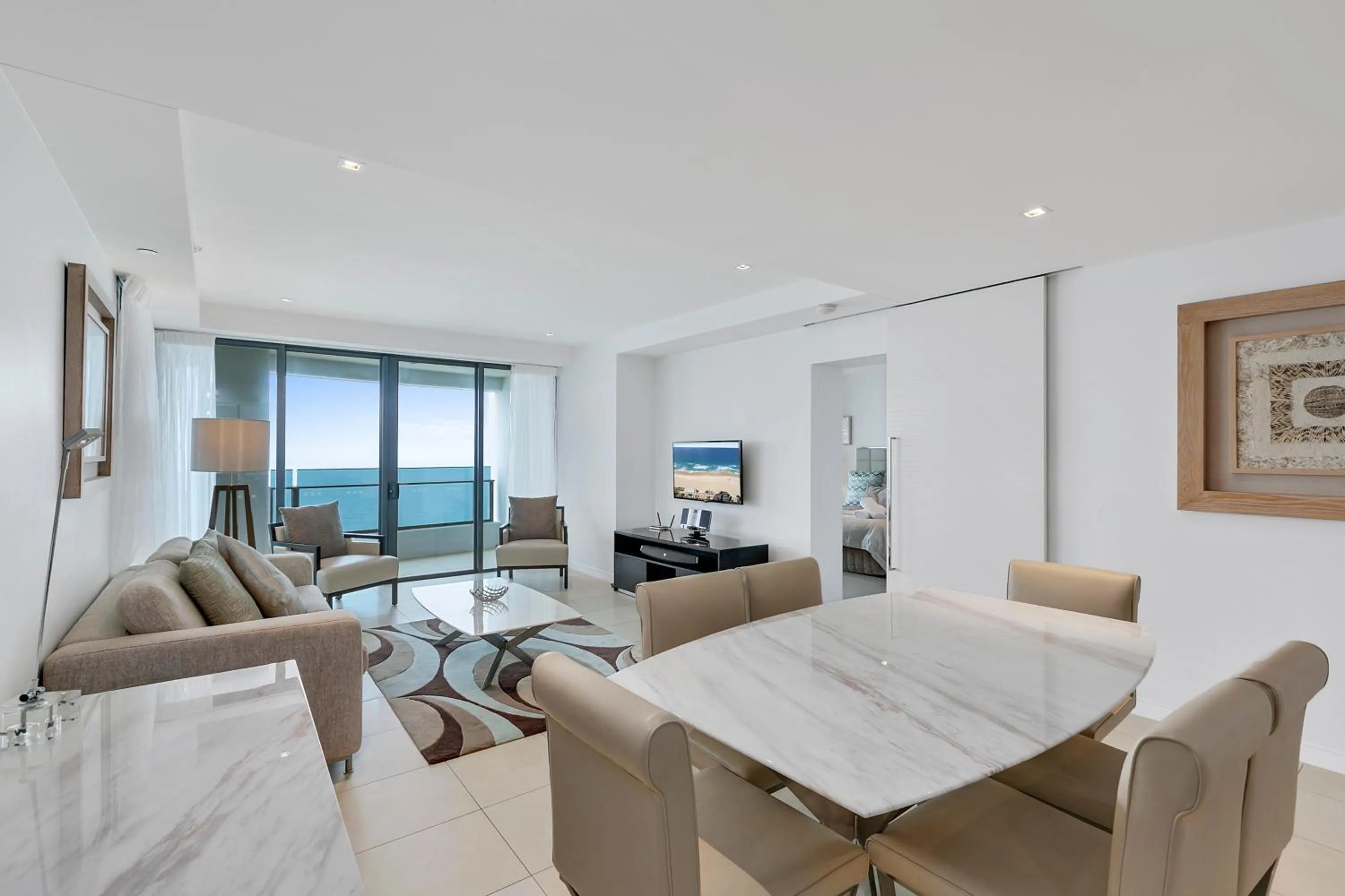 Living room in Soul on the Esplanade - HR Surfers Paradise