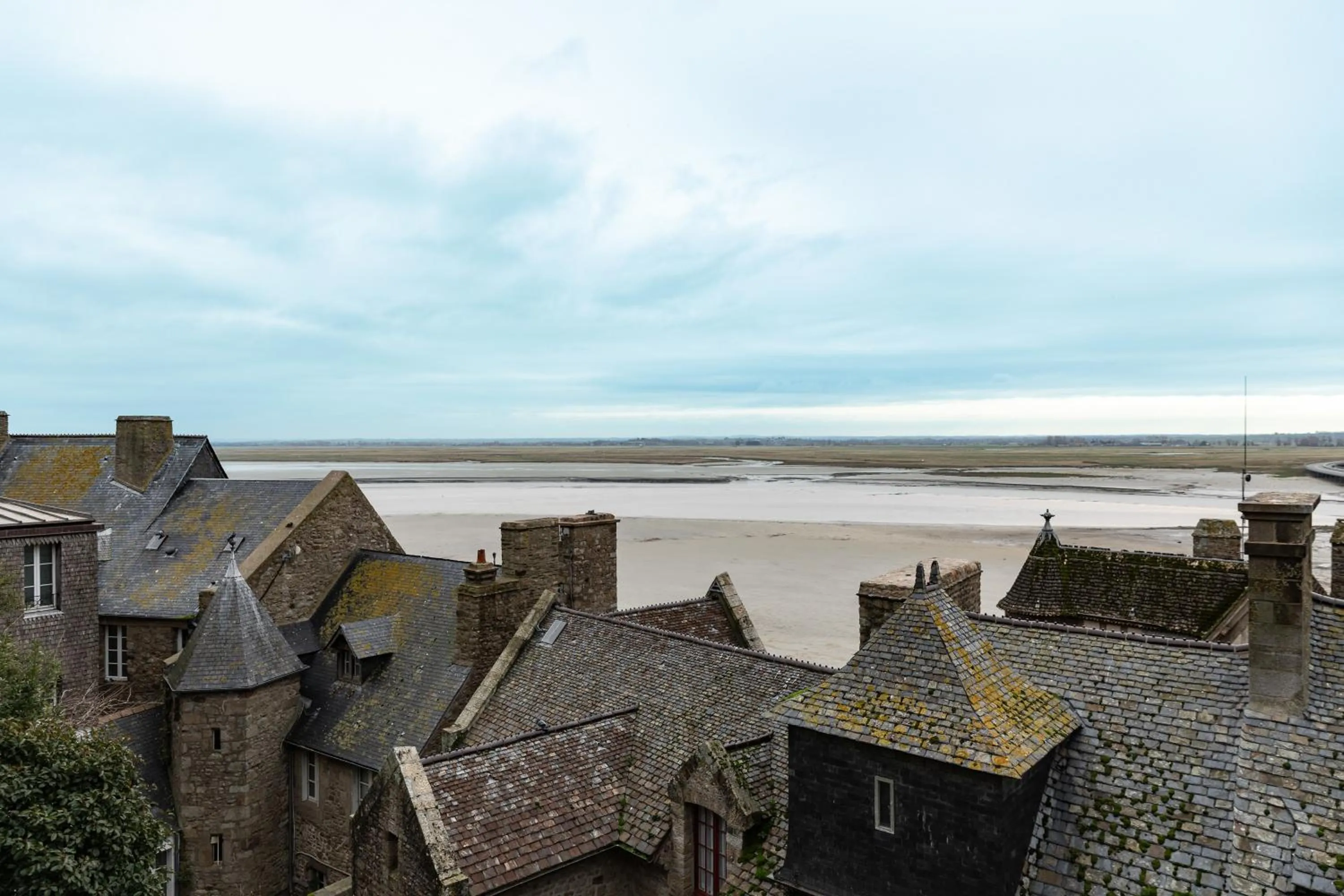 Sea view in La Mère Poulard