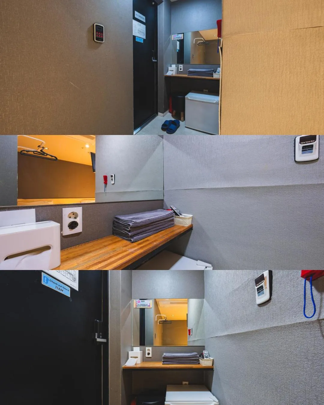 towels, Bed in MyeongDong New Stay Inn