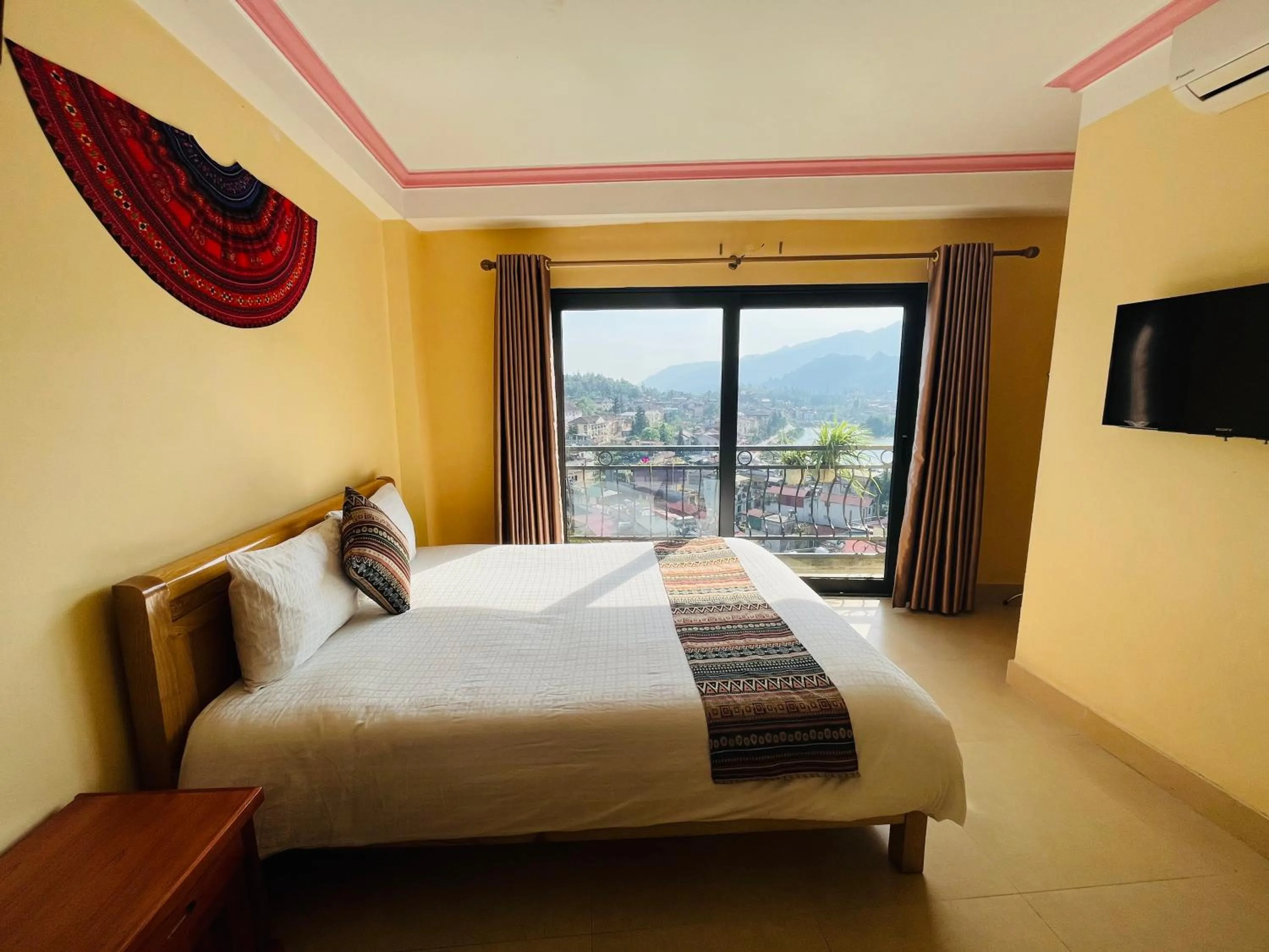 Bed in Sapa Paramount Hotel