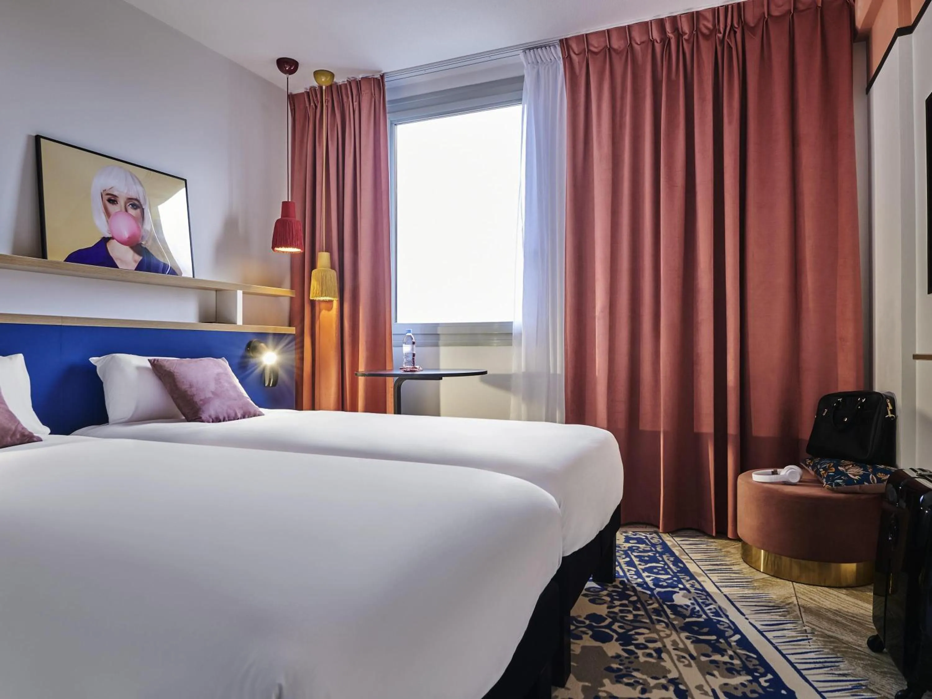 Bedroom, Bed in Ibis Styles Paris Gennevilliers