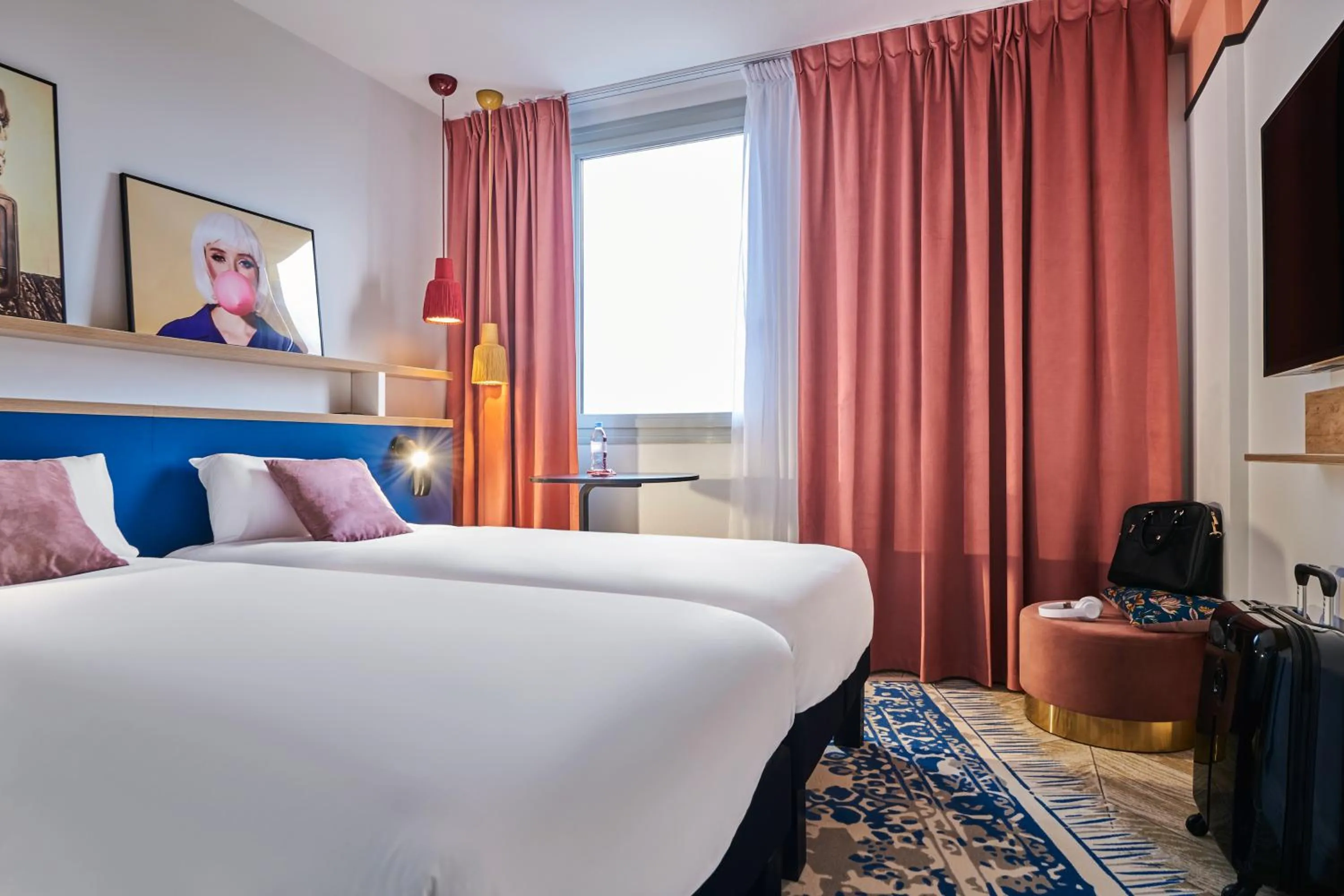 Bedroom, Bed in Ibis Styles Paris Gennevilliers