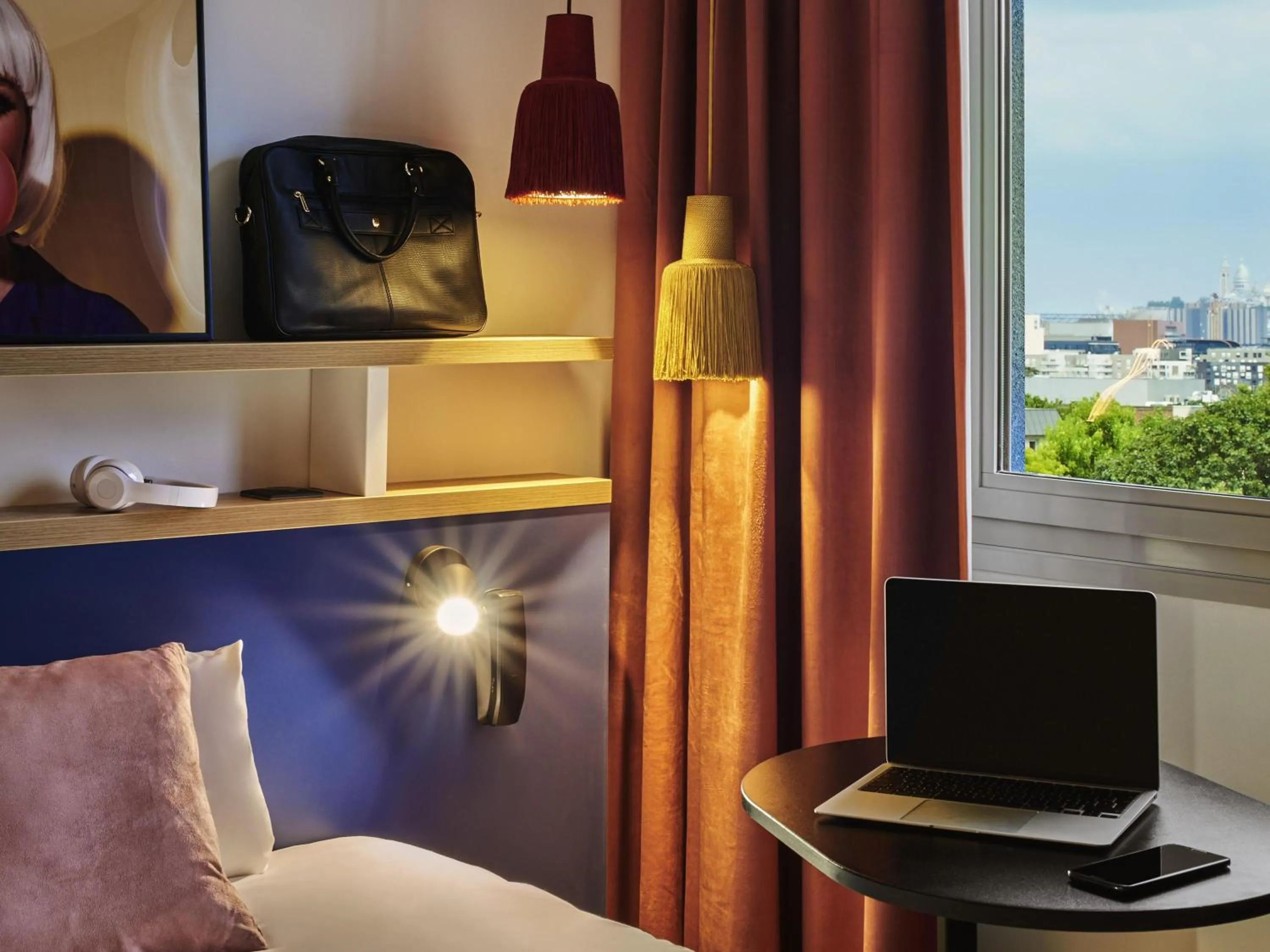 Bedroom in Ibis Styles Paris Gennevilliers