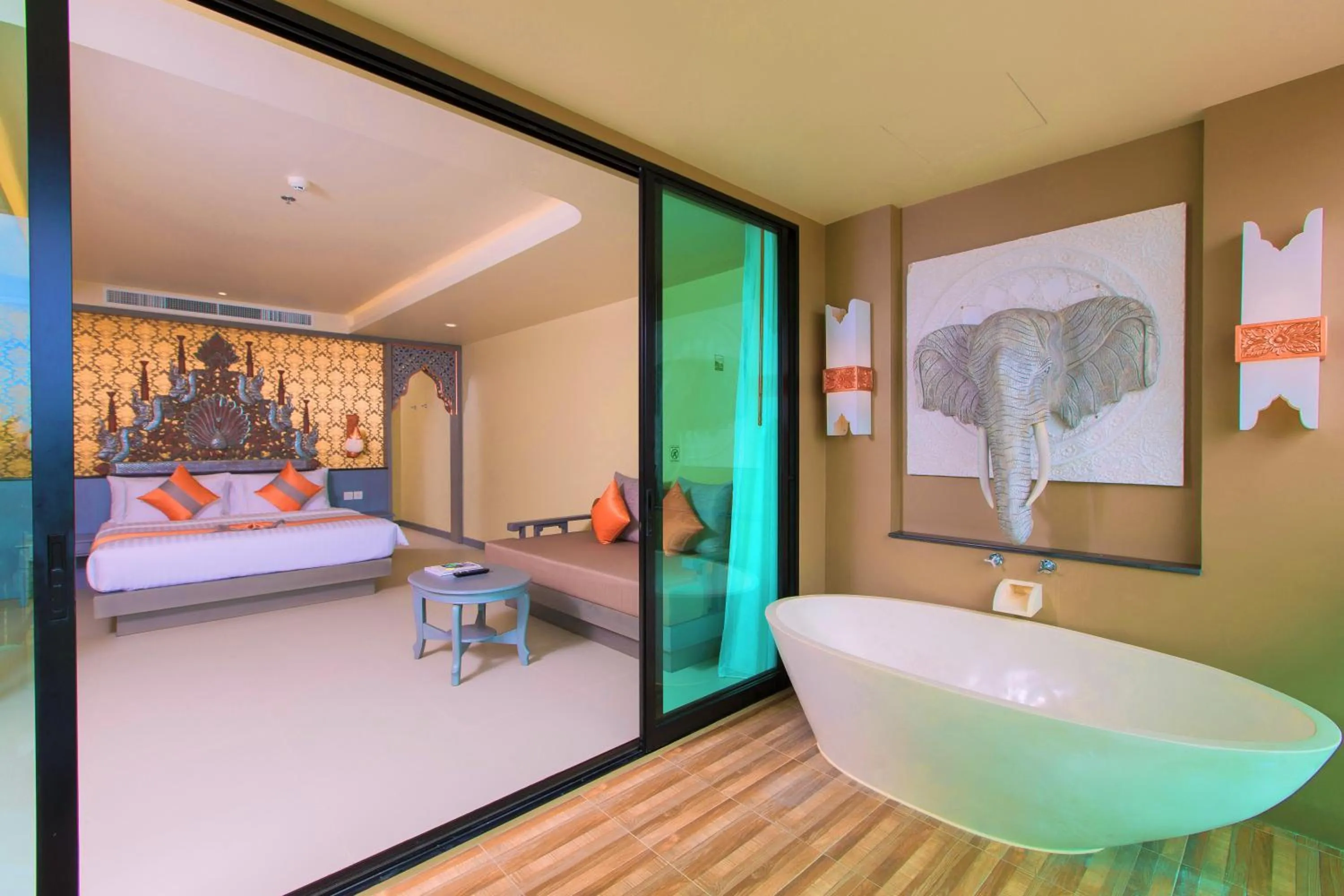 Bedroom, Bed in Maikhao Palm Beach Resort - SHA Plus