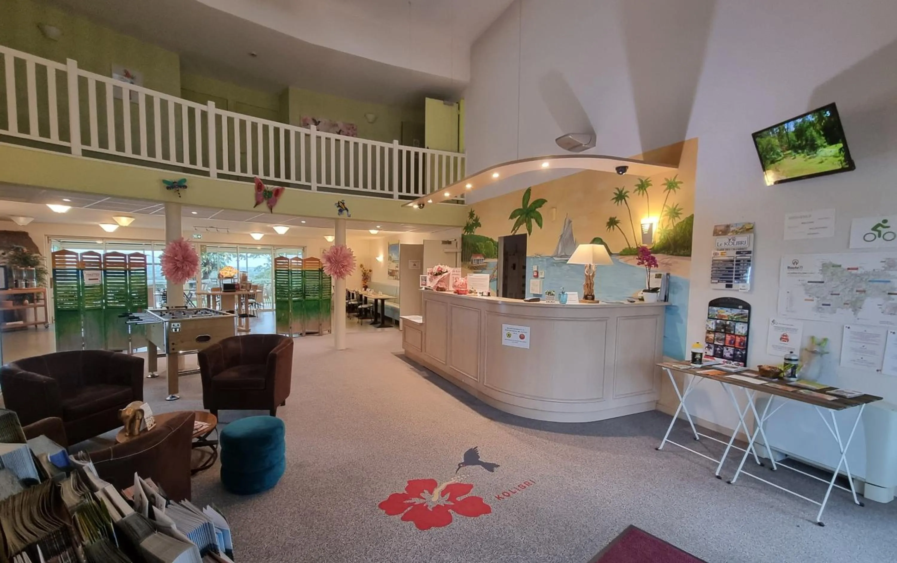 Lobby or reception in Hôtel Le Kolibri