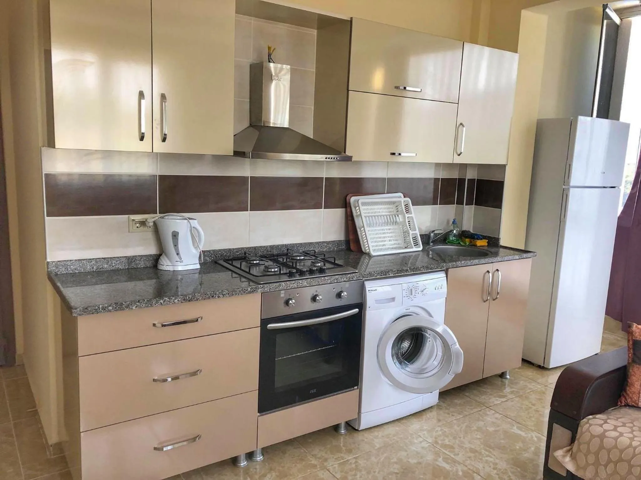 Kitchen or kitchenette in Agva Apart Otel