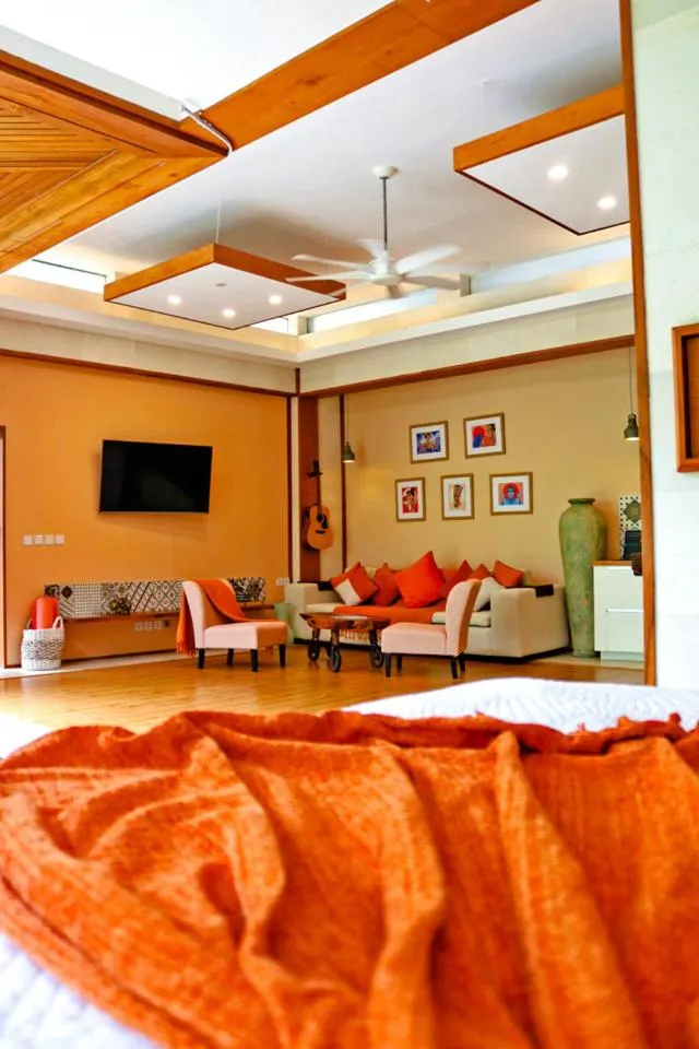 Bed in Villa Merdu Ubud